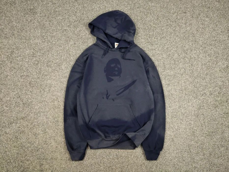 Japanese Brand Vintage 90's Sun Faded Silhouette Boxy Blue Blank Hoodie Size US M / EU 48-50 / 2 - 1 Thumbnail