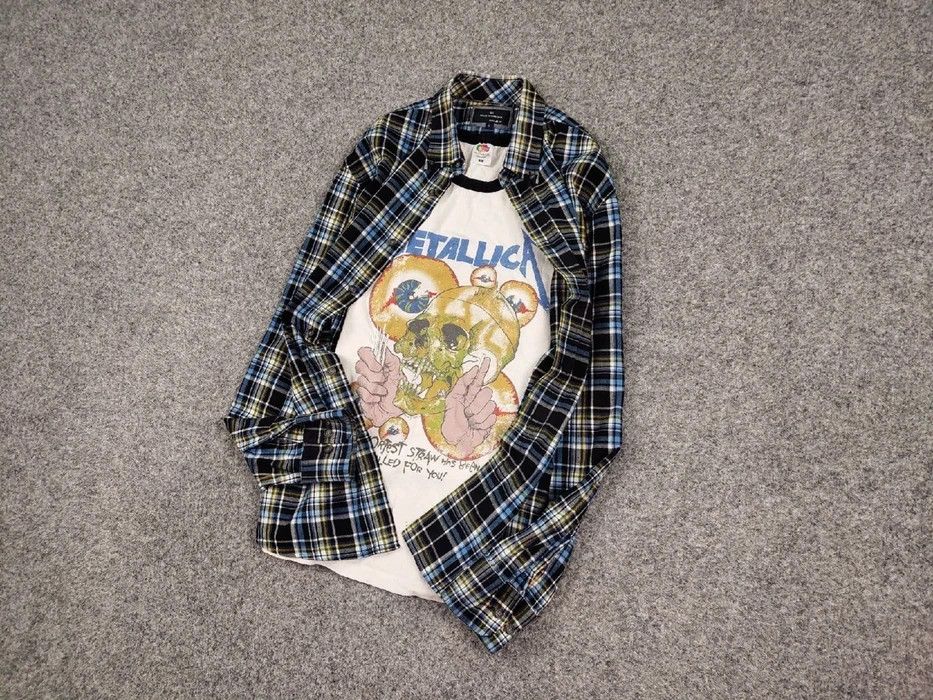 Flannel Vintage Flannel Shirt Travis Scott Style Streetwear Hype Size US L / EU 52-54 / 3 - 3 Thumbnail