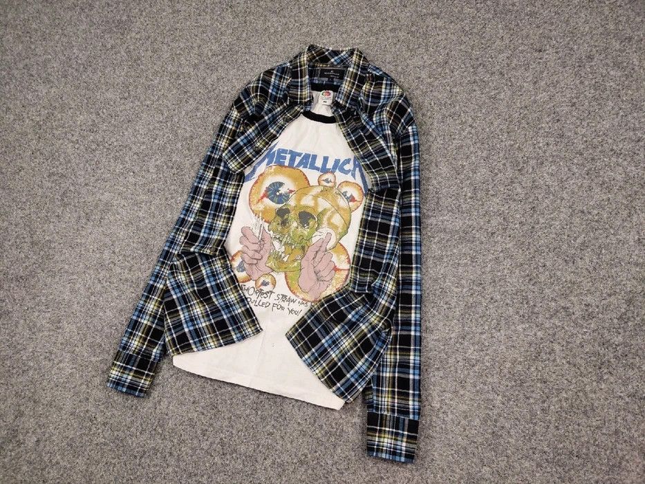 Flannel Vintage Flannel Shirt Travis Scott Style Streetwear Hype Size US L / EU 52-54 / 3 - 2 Thumbnail