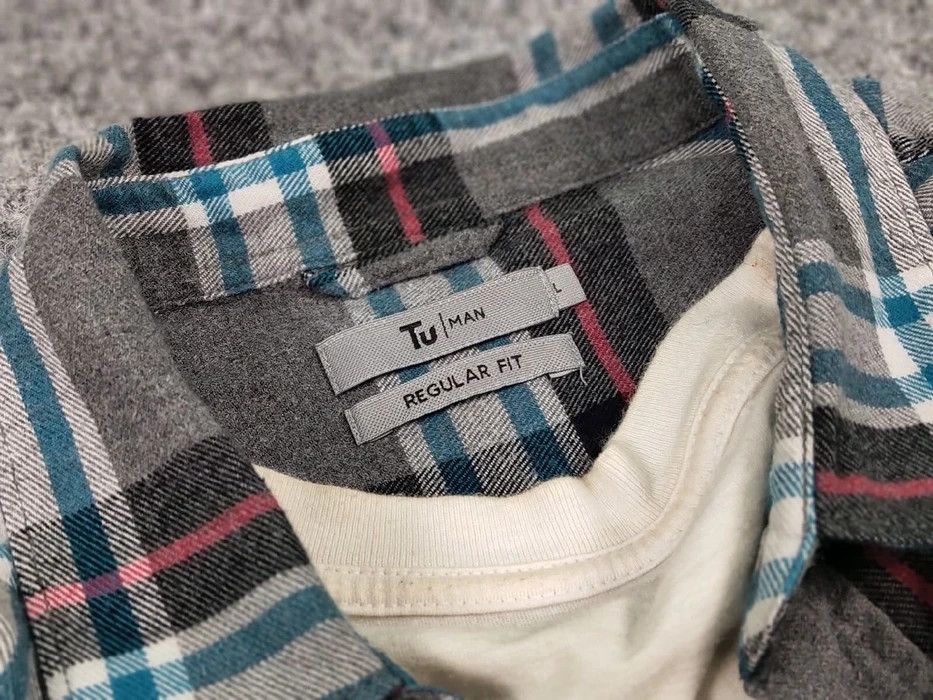 Flannel Vintage Flannel Shirt Travis Scott Style Size US L / EU 52-54 / 3 - 8 Thumbnail