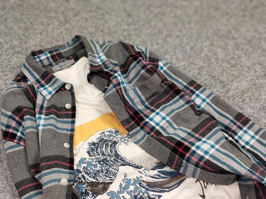 Flannel Vintage Flannel Shirt Travis Scott Style Size US L / EU 52-54 / 3 - 6 Thumbnail