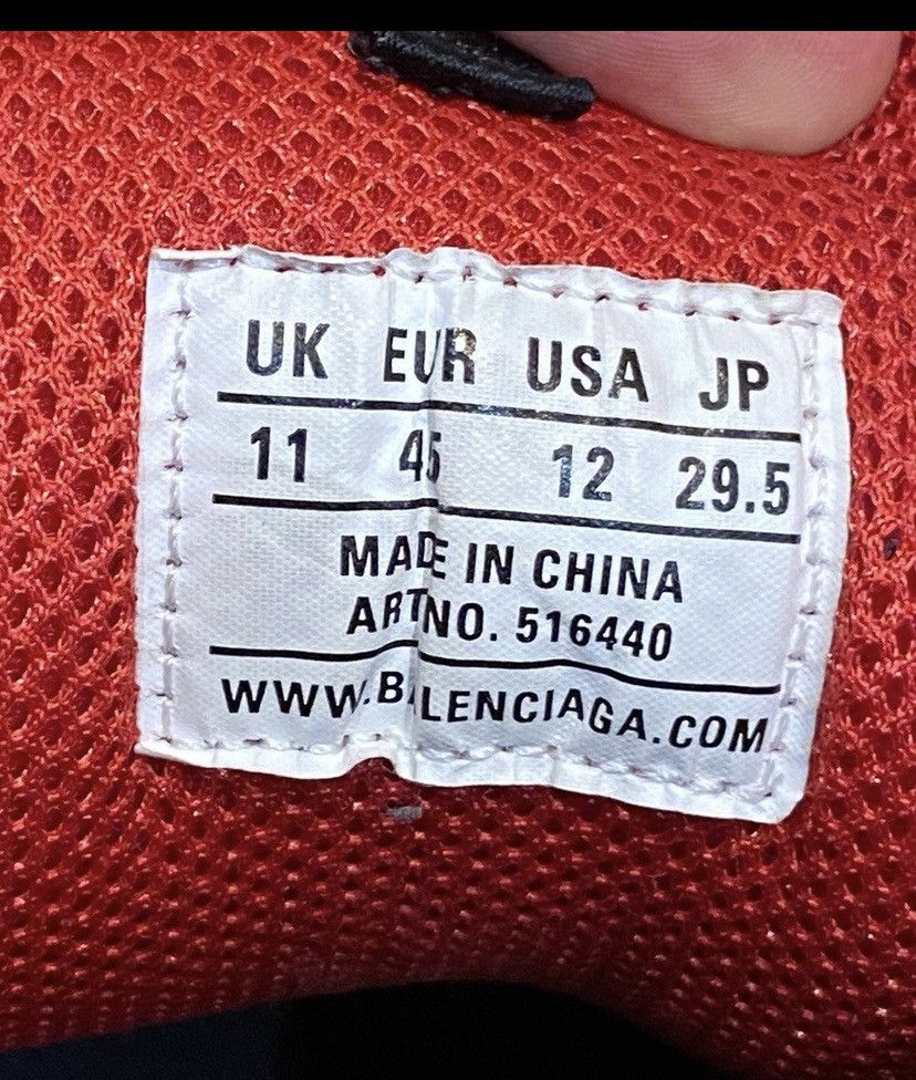 Balenciaga triple s red and grey