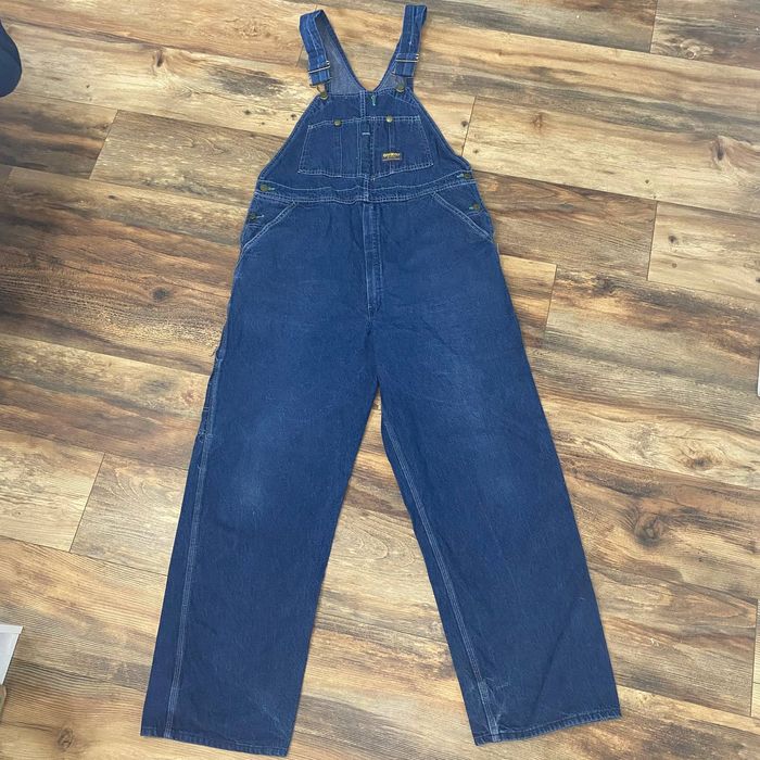 Vintage Vintage OshKosh B’Gosh Vestbak Bib Overalls Adult Dark Wash ...