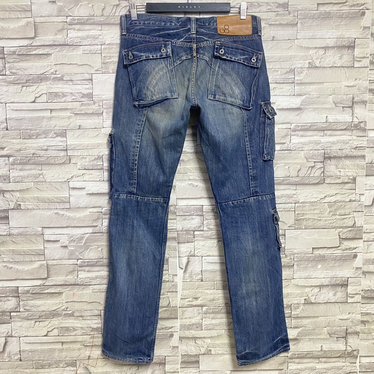 Japanese Brand JOHNBULL JAPAN Denim Cargo Pants Size US 33 - 10 Thumbnail