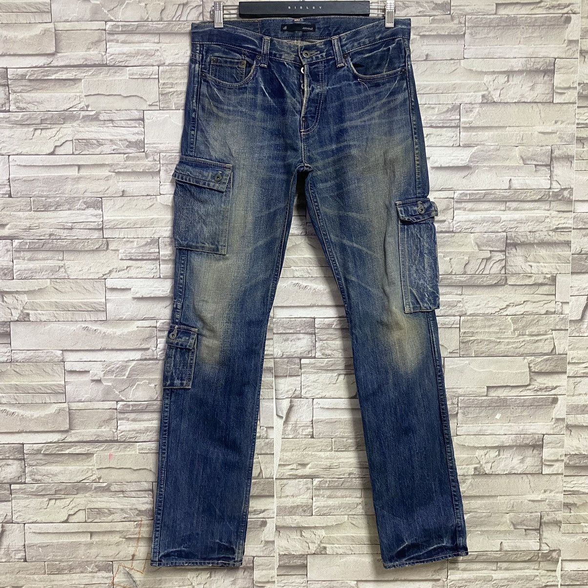 Japanese Brand JOHNBULL JAPAN Denim Cargo Pants Size US 33 - 3 Thumbnail