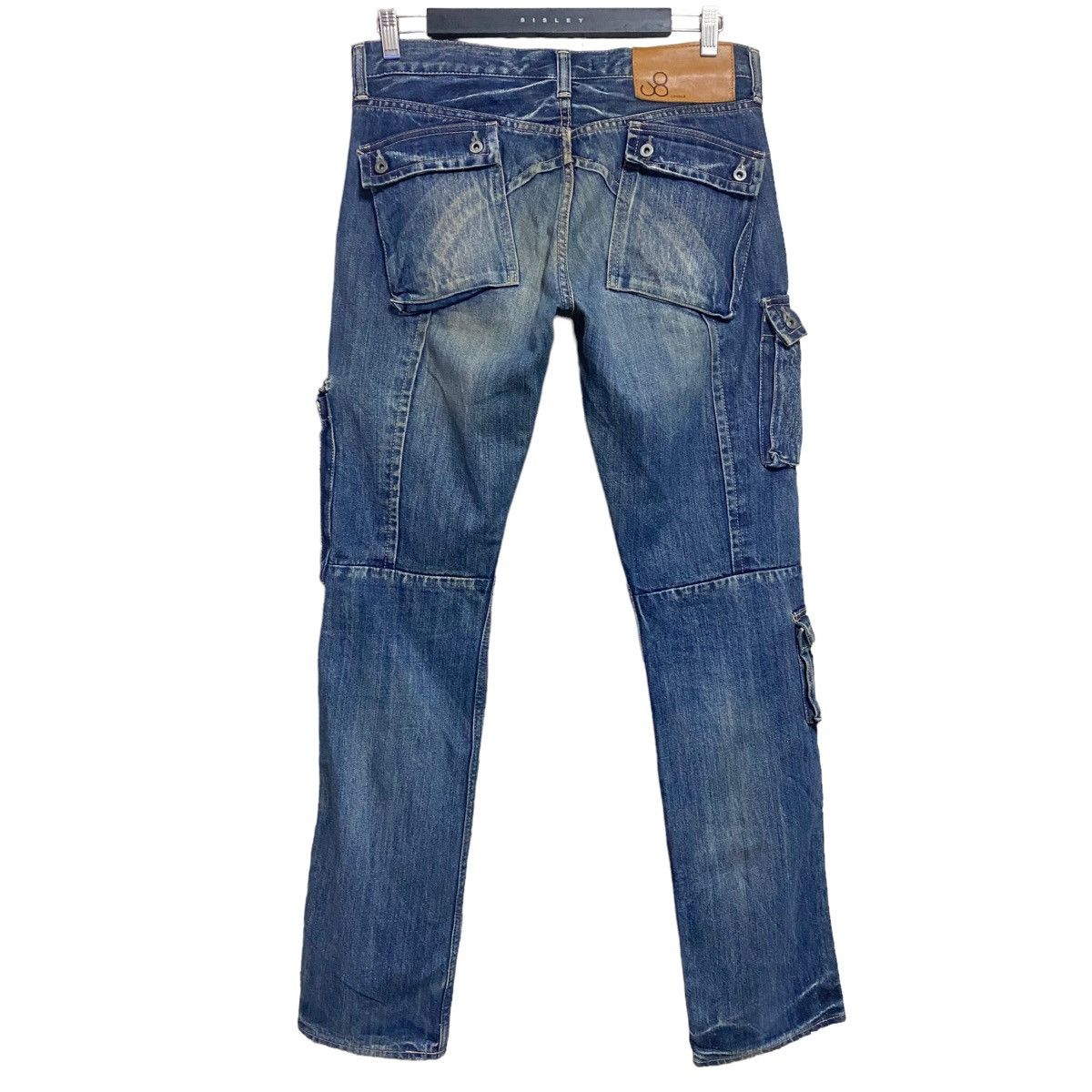 Japanese Brand JOHNBULL JAPAN Denim Cargo Pants Size US 33 - 2 Thumbnail