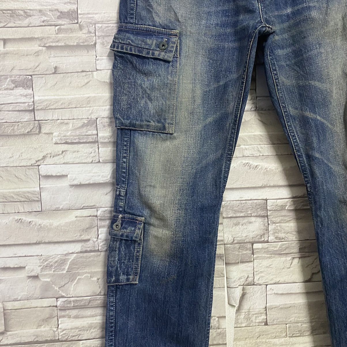 Japanese Brand JOHNBULL JAPAN Denim Cargo Pants Size US 33 - 8 Thumbnail