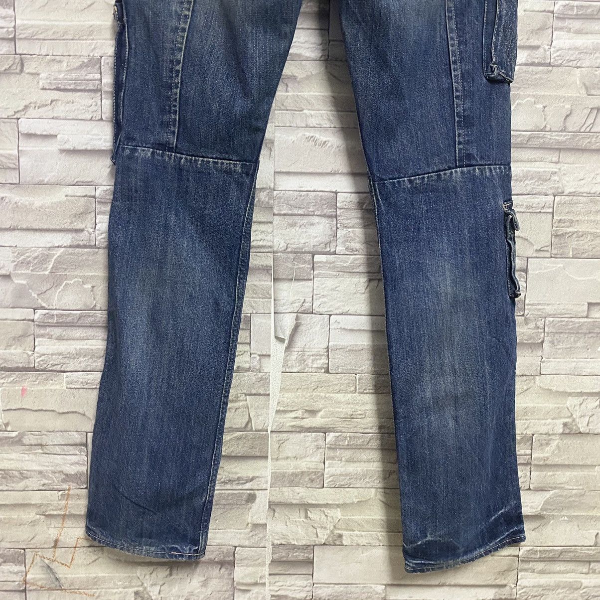 Japanese Brand JOHNBULL JAPAN Denim Cargo Pants Size US 33 - 12 Thumbnail