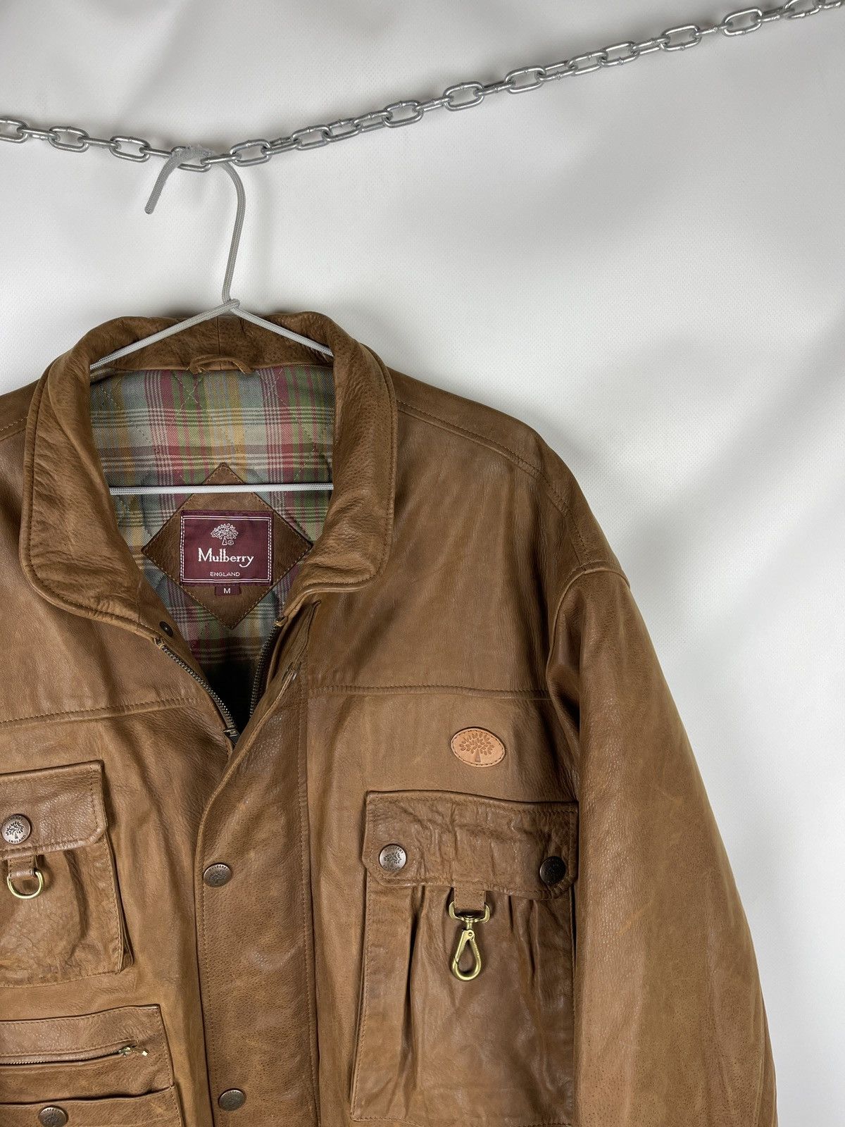 Goretex Mulberry Gore-tex brown multipocket jacket hunter leather Size US M / EU 48-50 / 2 - 3 Thumbnail
