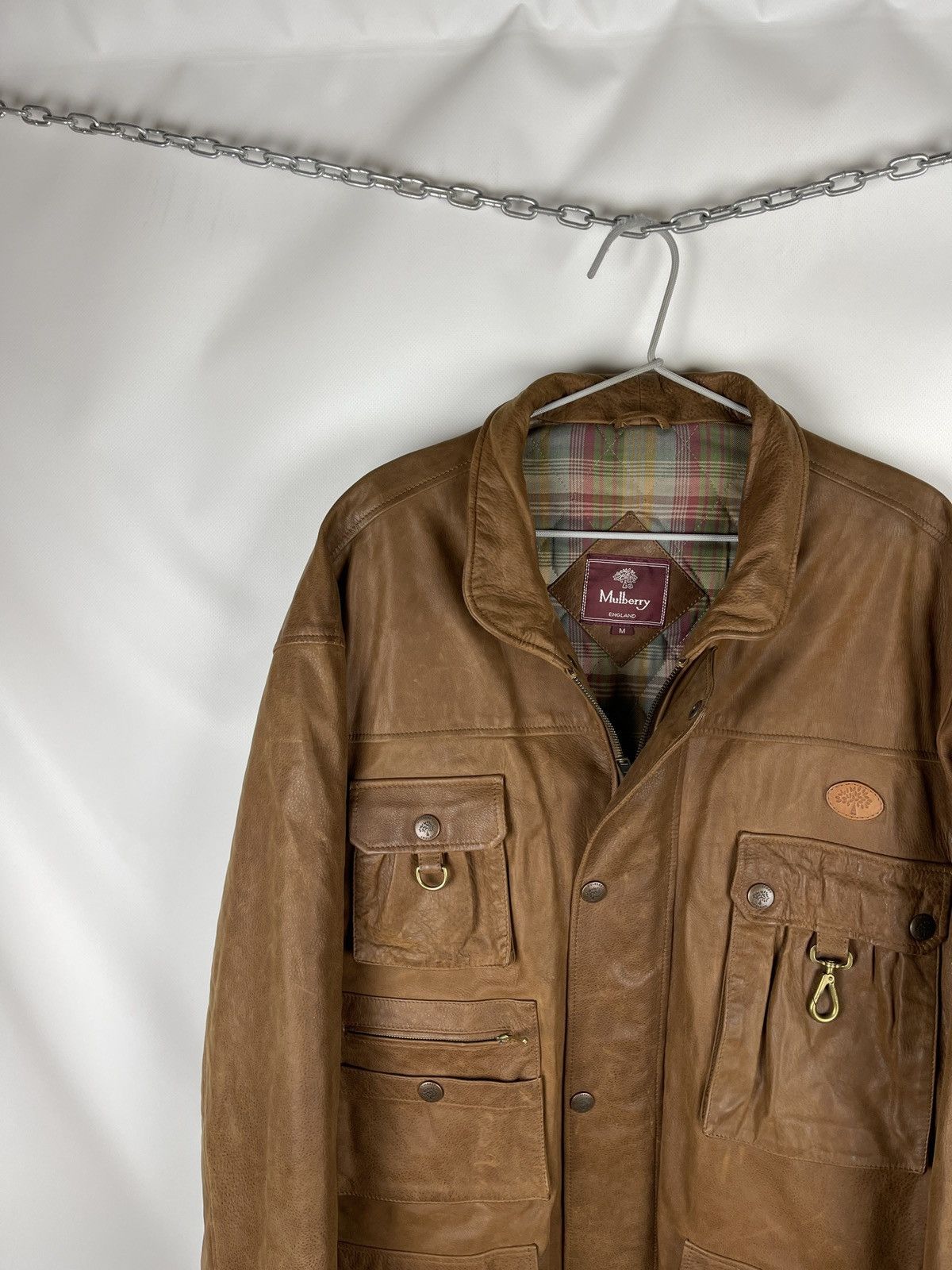 Goretex Mulberry Gore-tex brown multipocket jacket hunter leather Size US M / EU 48-50 / 2 - 2 Thumbnail