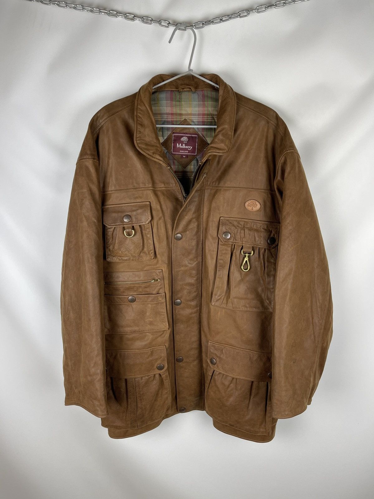Goretex Mulberry Gore-tex brown multipocket jacket hunter leather Size US M / EU 48-50 / 2 - 1 Thumbnail