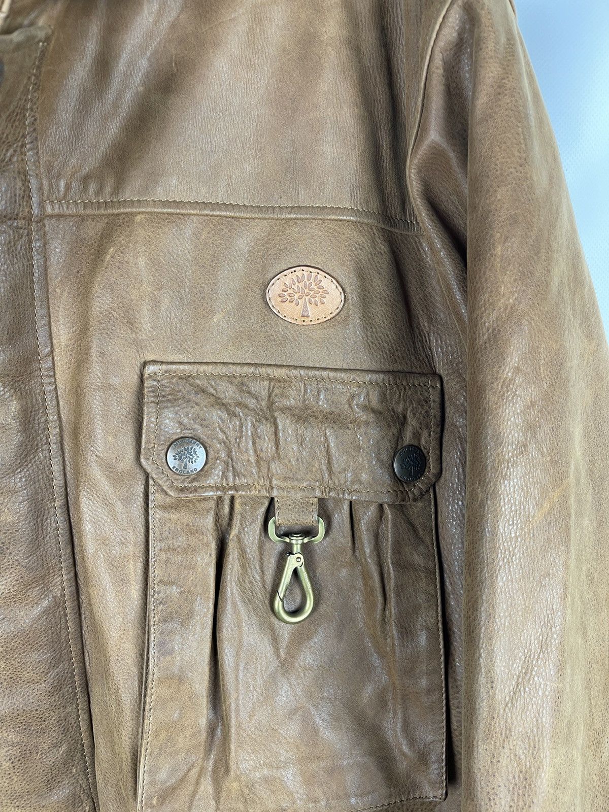 Goretex Mulberry Gore-tex brown multipocket jacket hunter leather Size US M / EU 48-50 / 2 - 7 Thumbnail