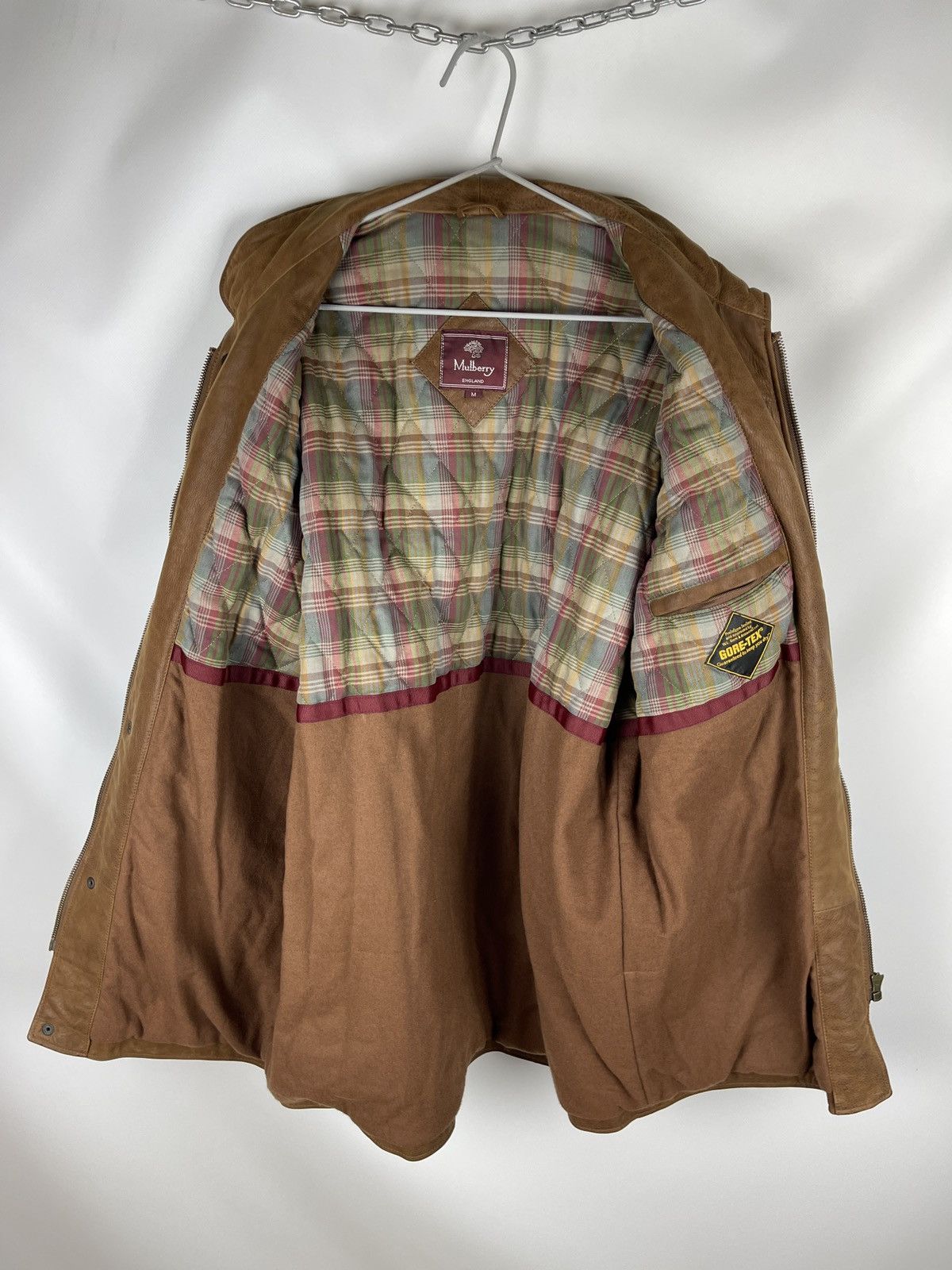 Goretex Mulberry Gore-tex brown multipocket jacket hunter leather Size US M / EU 48-50 / 2 - 20 Thumbnail