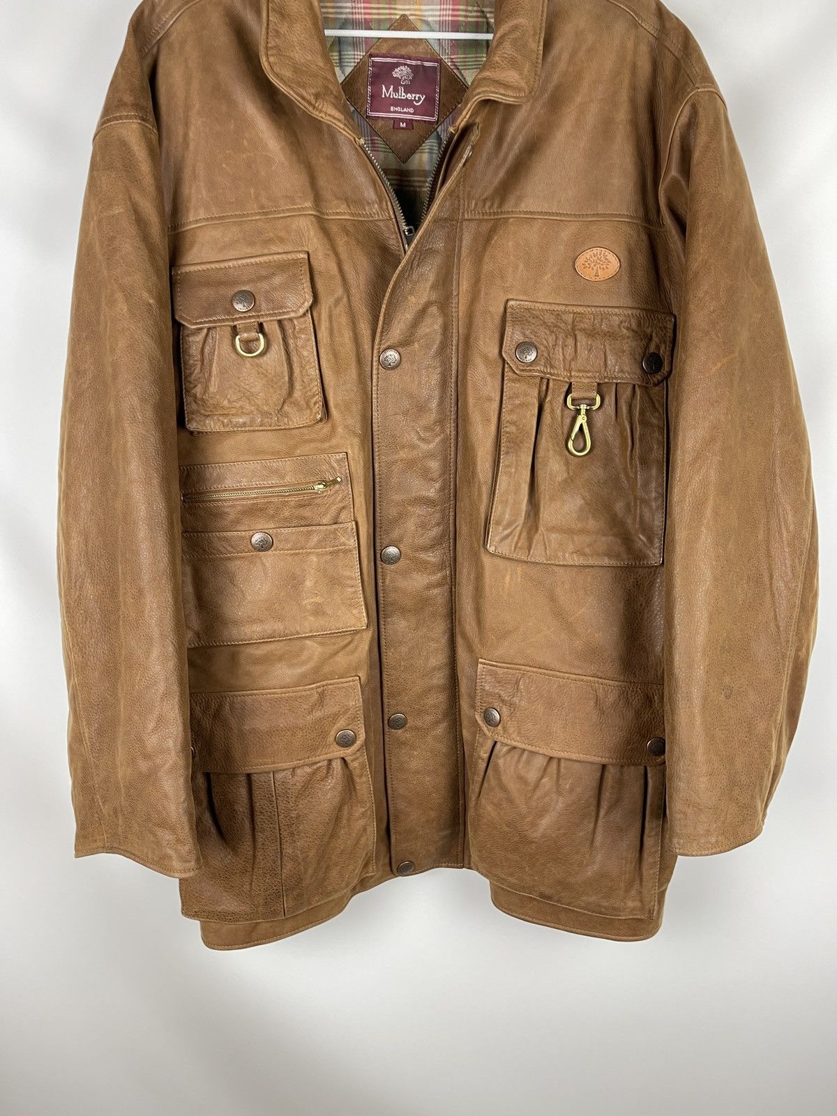 Goretex Mulberry Gore-tex brown multipocket jacket hunter leather Size US M / EU 48-50 / 2 - 6 Thumbnail