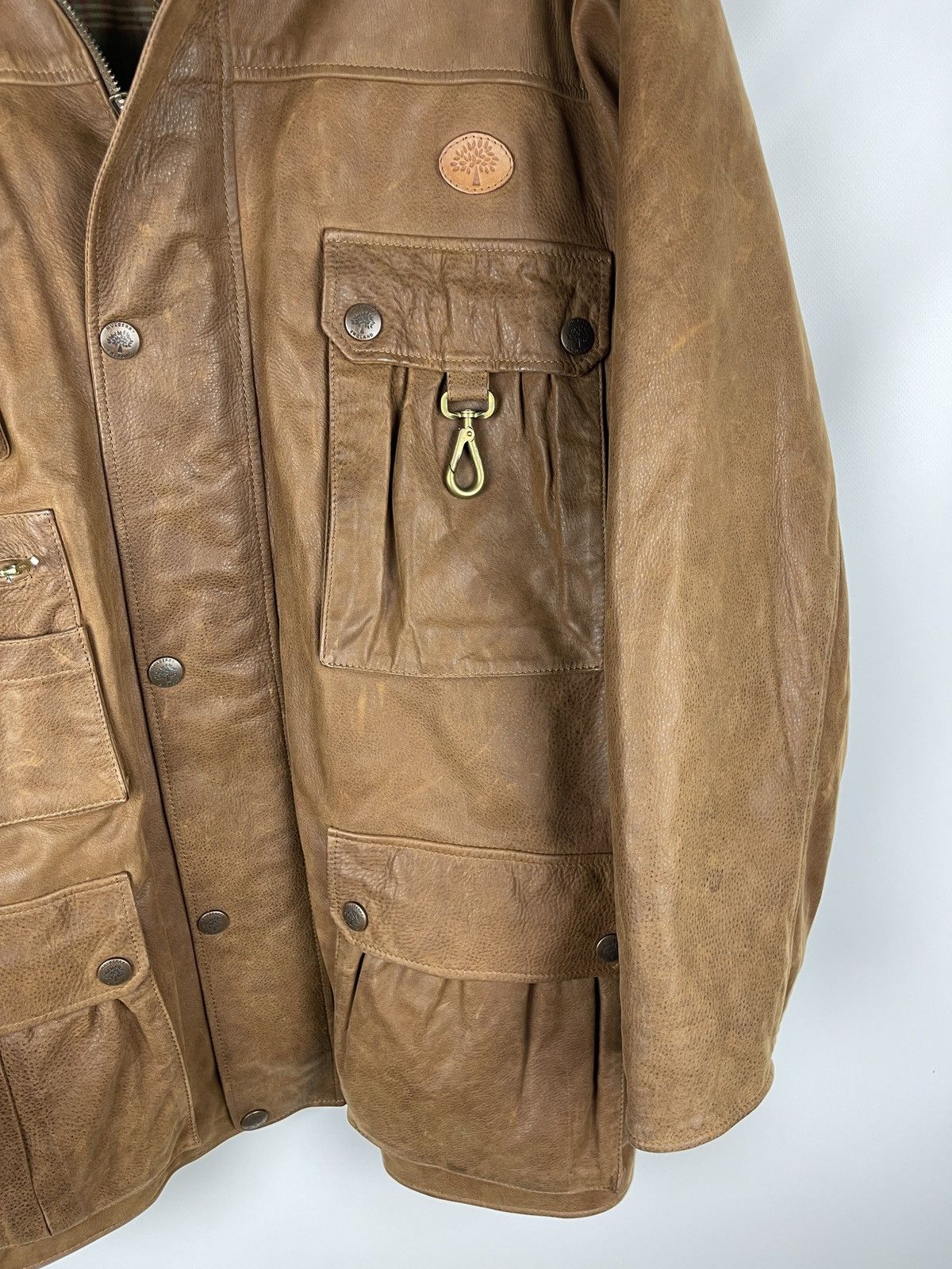 Goretex Mulberry Gore-tex brown multipocket jacket hunter leather Size US M / EU 48-50 / 2 - 4 Thumbnail