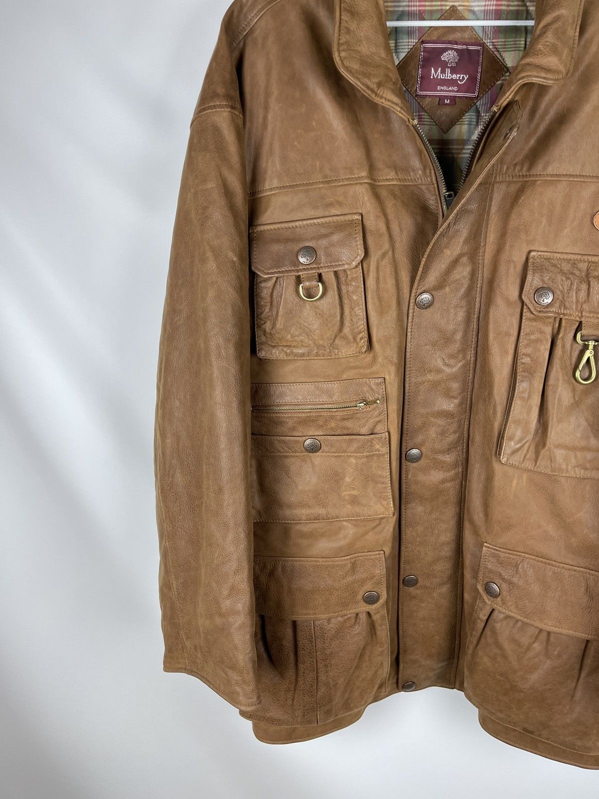 Goretex Mulberry Gore-tex brown multipocket jacket hunter leather Size US M / EU 48-50 / 2 - 5 Thumbnail