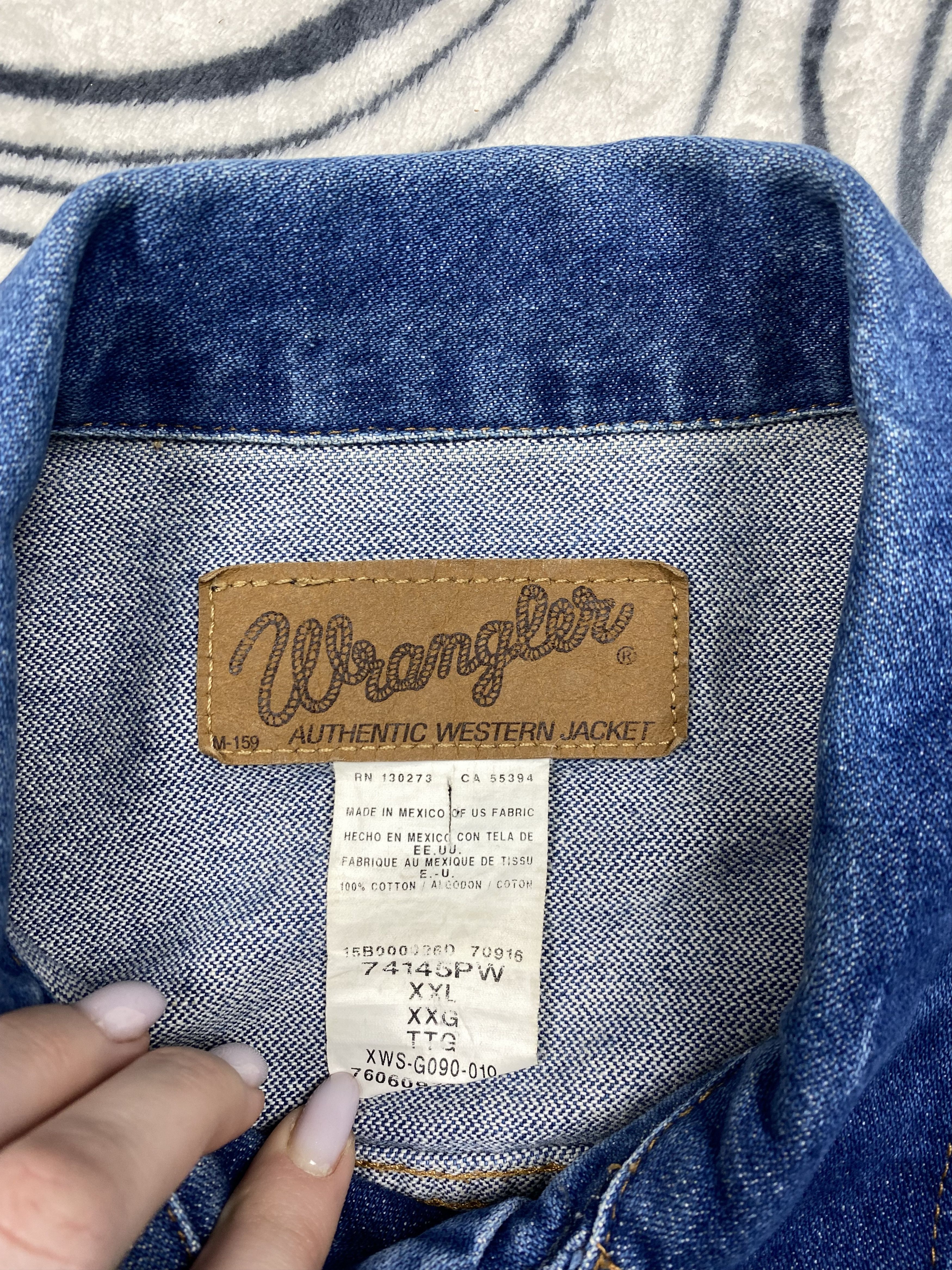 Vintage Wrangler Vintage Denim Jacket Y2K Jeans Size US XXL / EU 58 / 5 - 4 Thumbnail