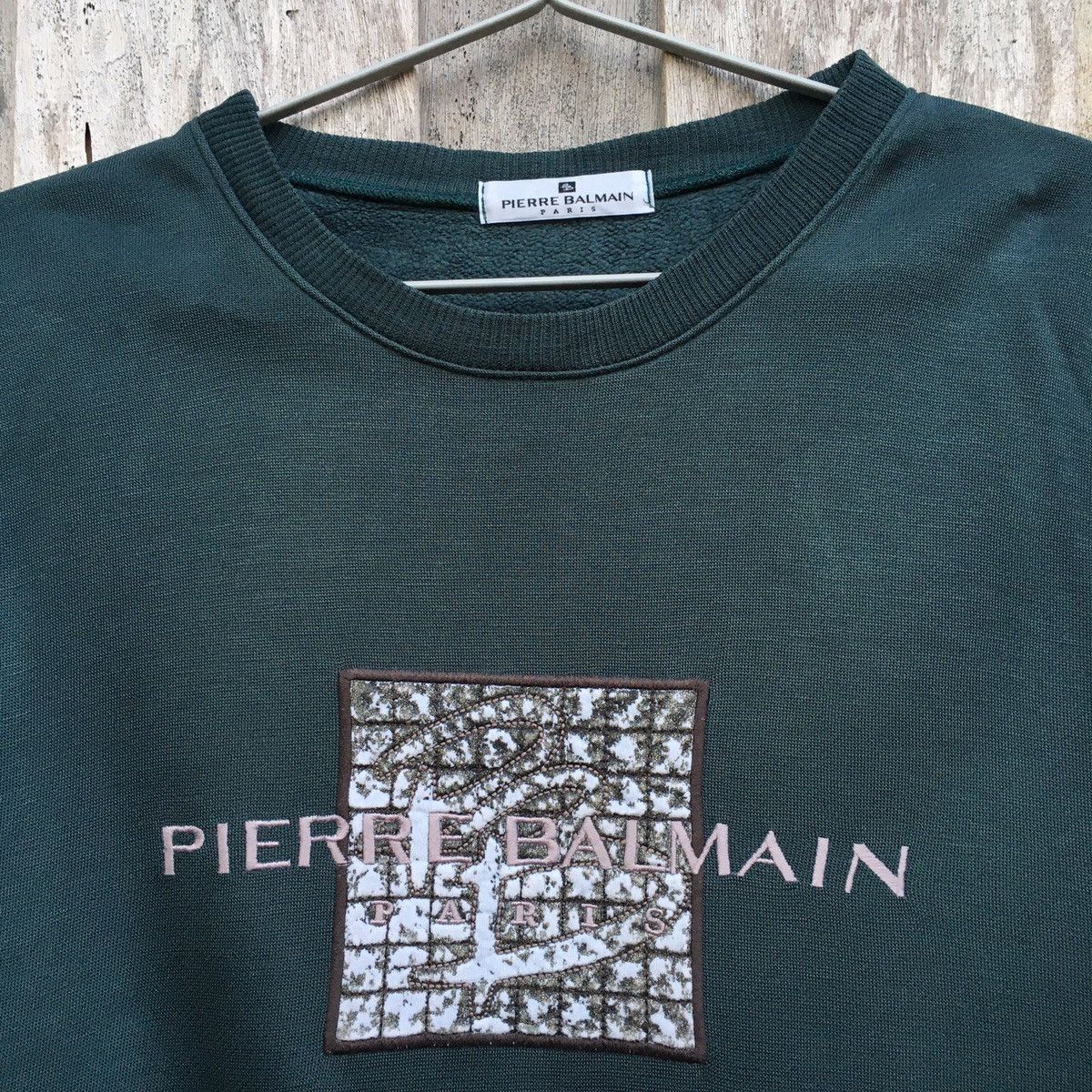 Pierre Balmain × Vintage Vintage Pierre Balmain Sweatshirt Embroidery Big Logo Size US L / EU 52-54 / 3 - 2 Thumbnail