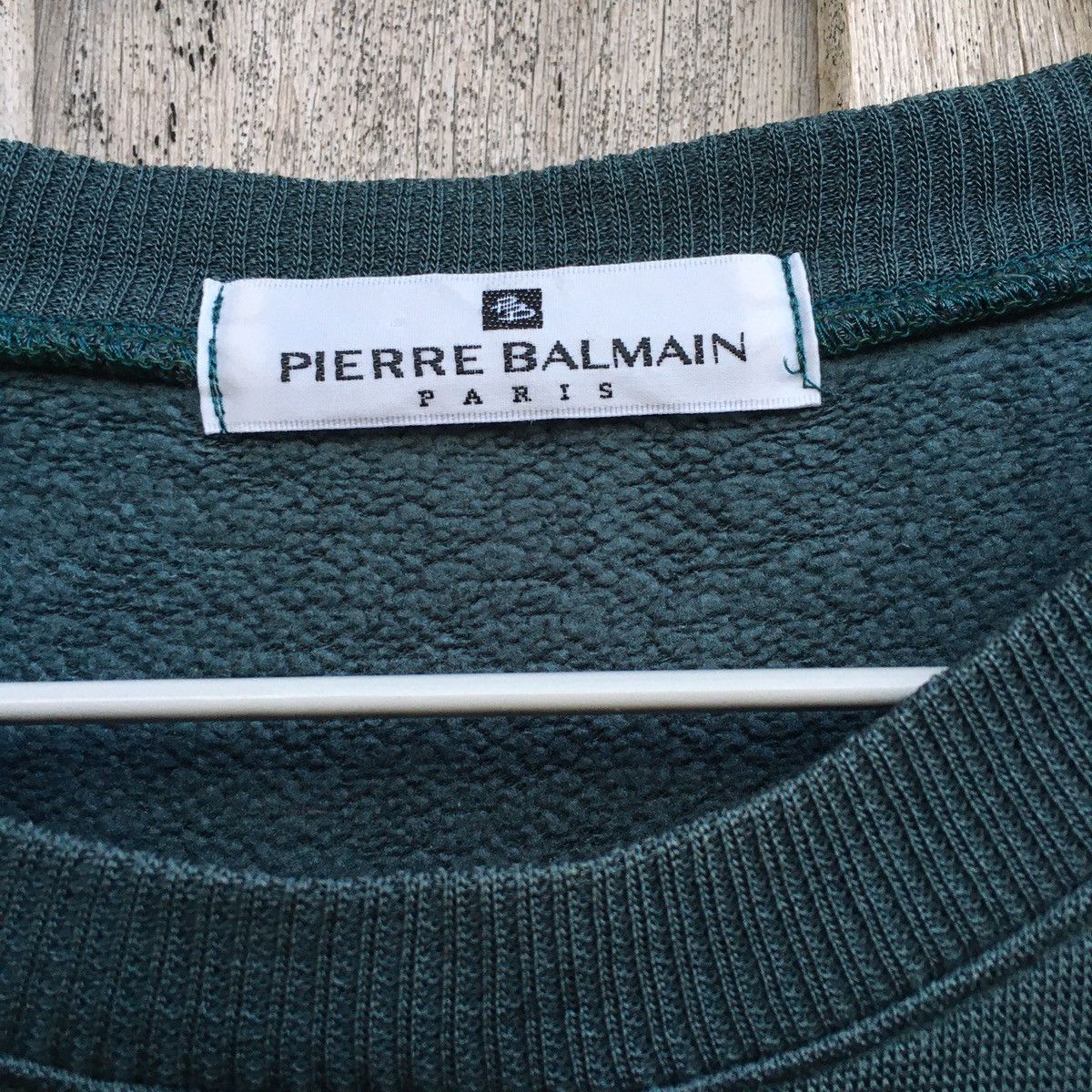 Pierre Balmain × Vintage Vintage Pierre Balmain Sweatshirt Embroidery Big Logo Size US L / EU 52-54 / 3 - 5 Thumbnail