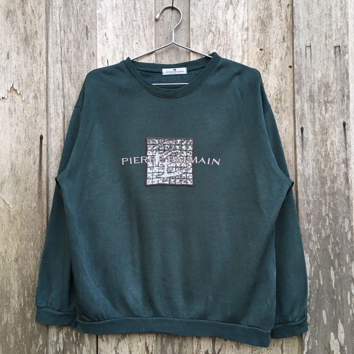 Vintage Pierre Balmain Sweatshirt Embroidery Big Logo