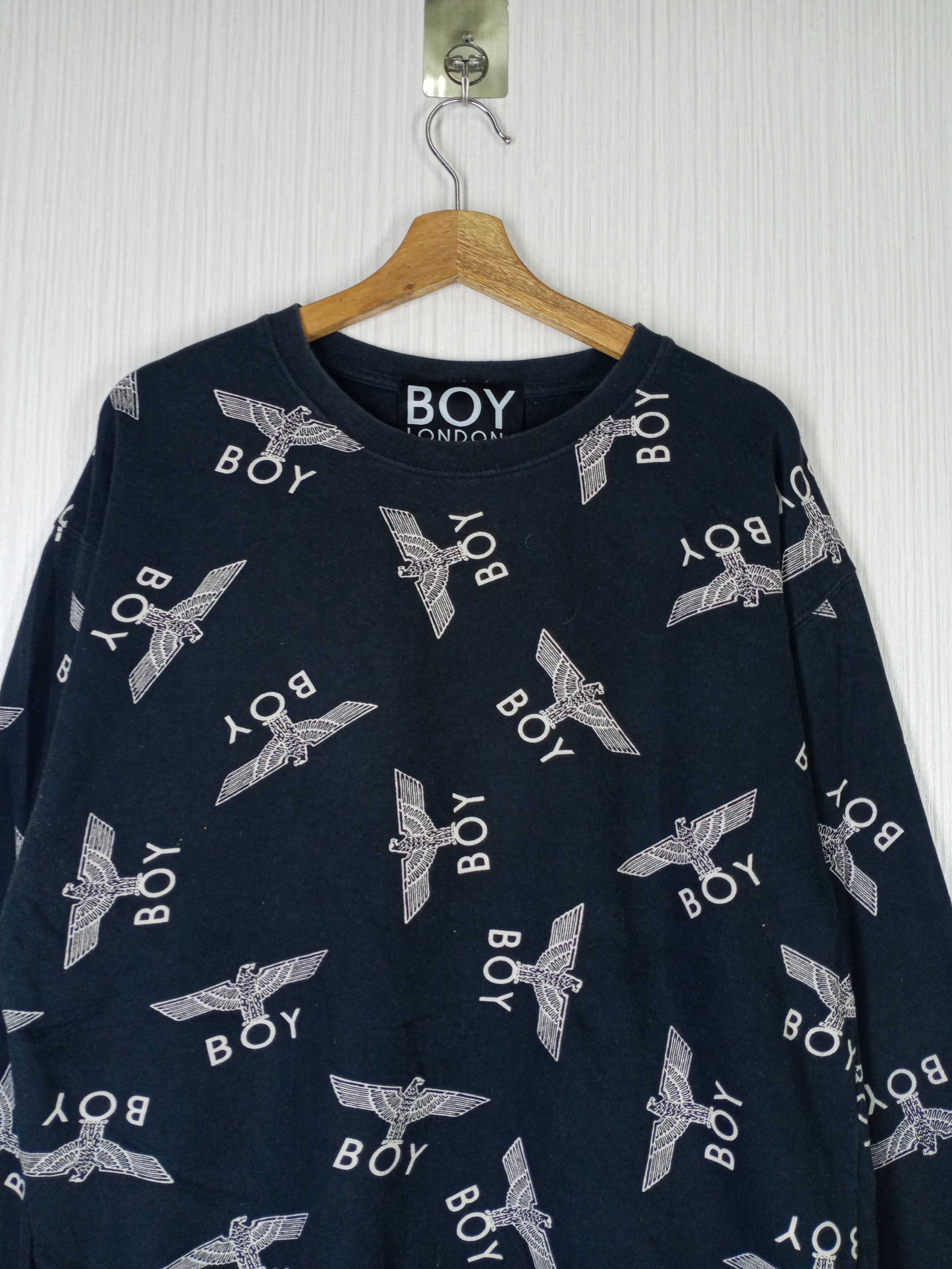 Boy London × Vintage Rare Vintage Boy London Fullprint Sweatshirt Size US M / EU 48-50 / 2 - 2 Thumbnail