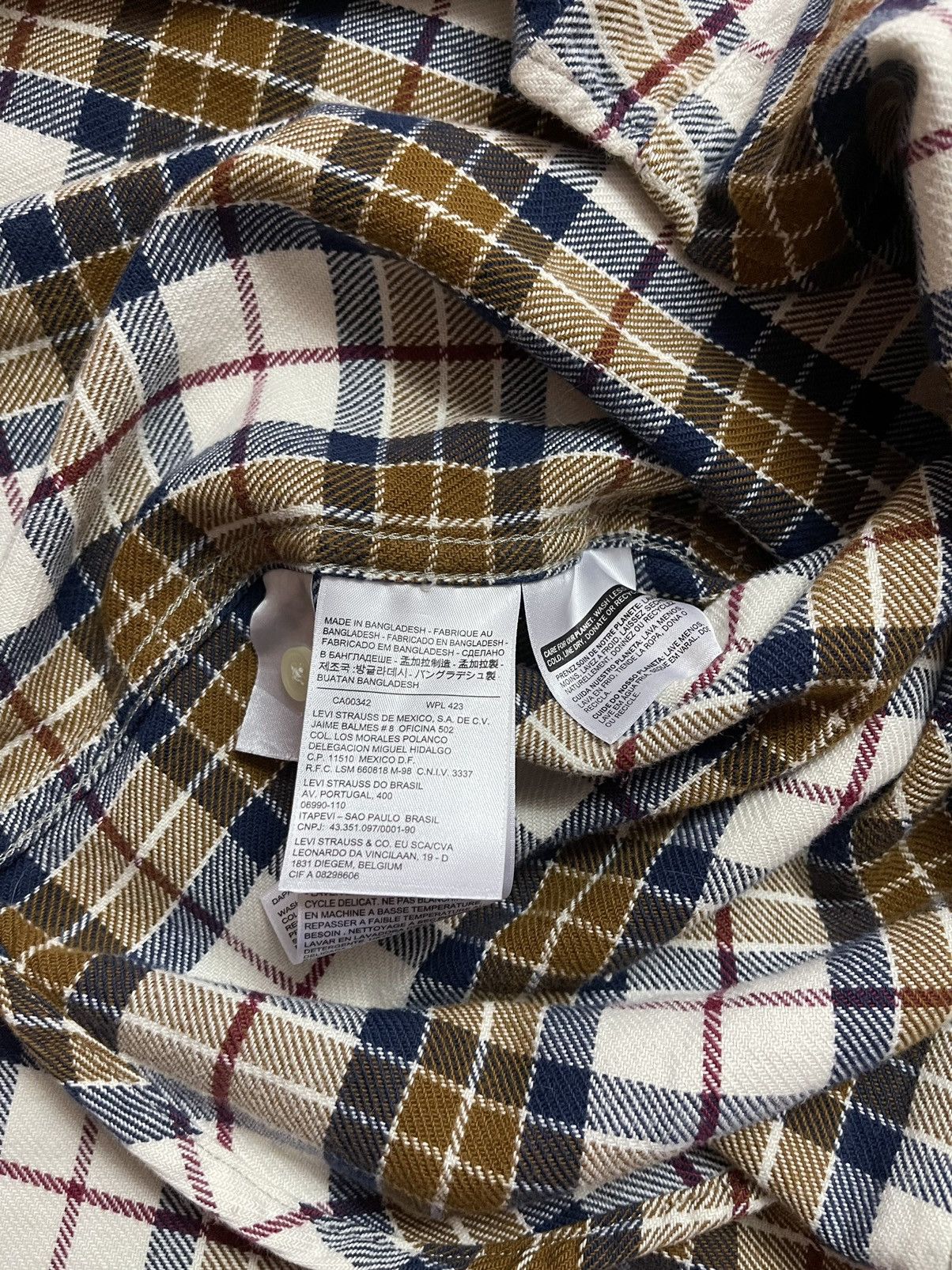 Levi's × Vintage Levi’s tartan flannel shirt Size US M / EU 48-50 / 2 - 6 Thumbnail