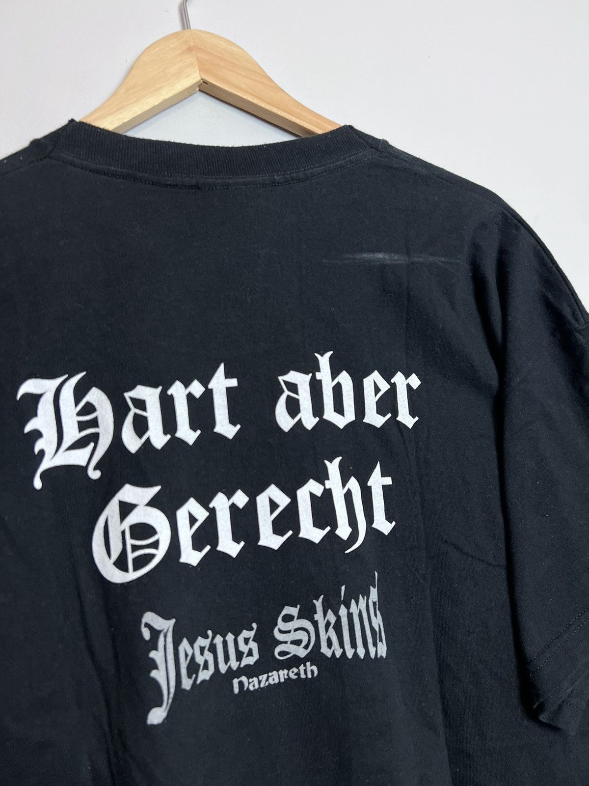 Band Tees Vintage 90s Oi Jesus Nazaret Skinhead Punk Rock Band T Shirt Size US XL / EU 56 / 4 - 4 Thumbnail