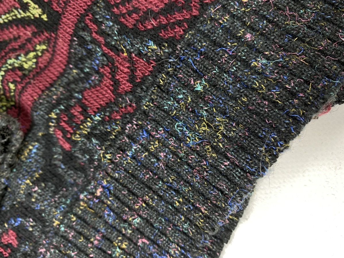 Vintage 🔥LASTDROP🔥 90s Coloured Cable Knitted Sweater Cardigan Size US XL / EU 56 / 4 - 10 Thumbnail