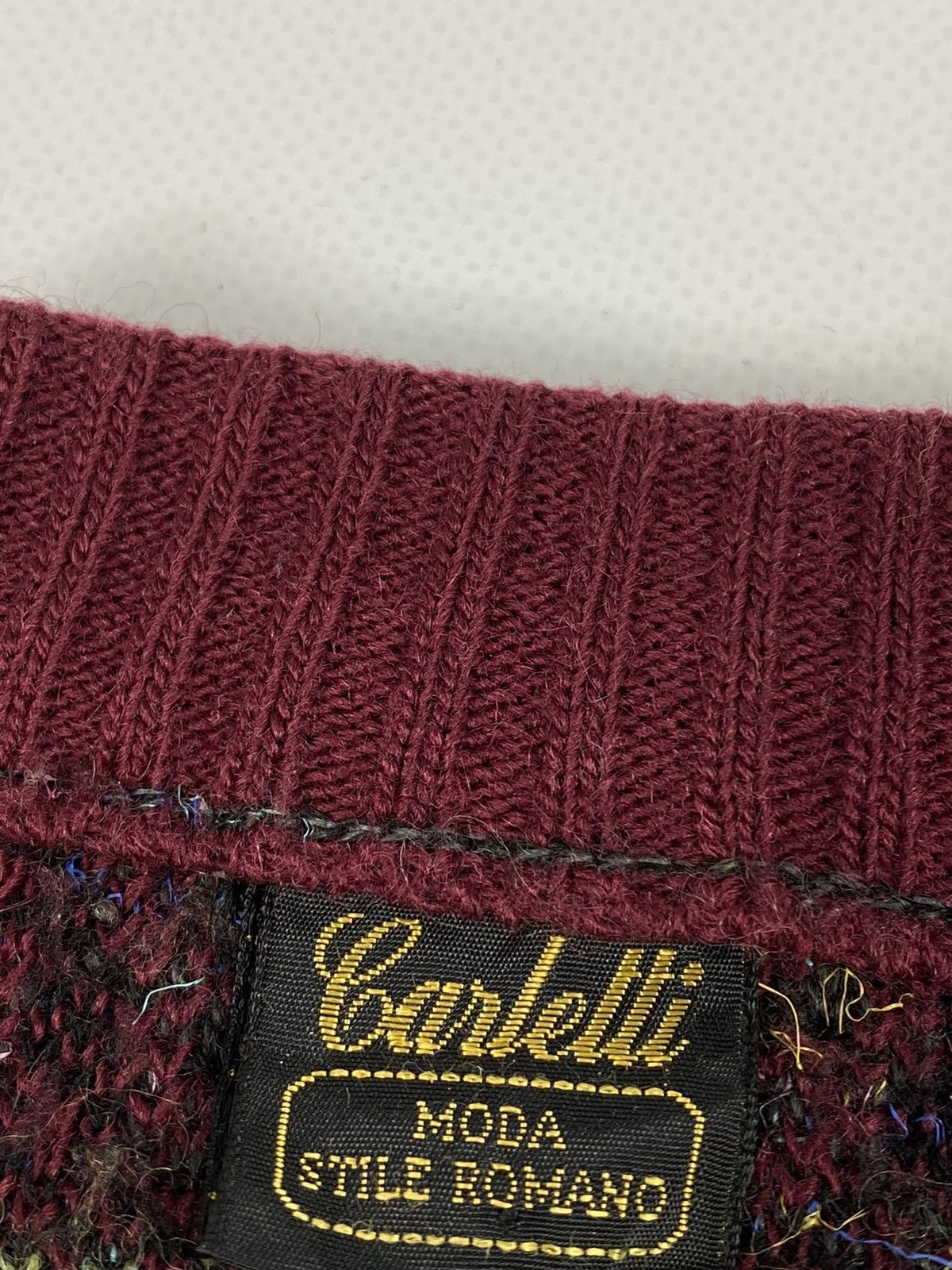 Vintage 🔥LASTDROP🔥 90s Coloured Cable Knitted Sweater Cardigan Size US XL / EU 56 / 4 - 6 Thumbnail