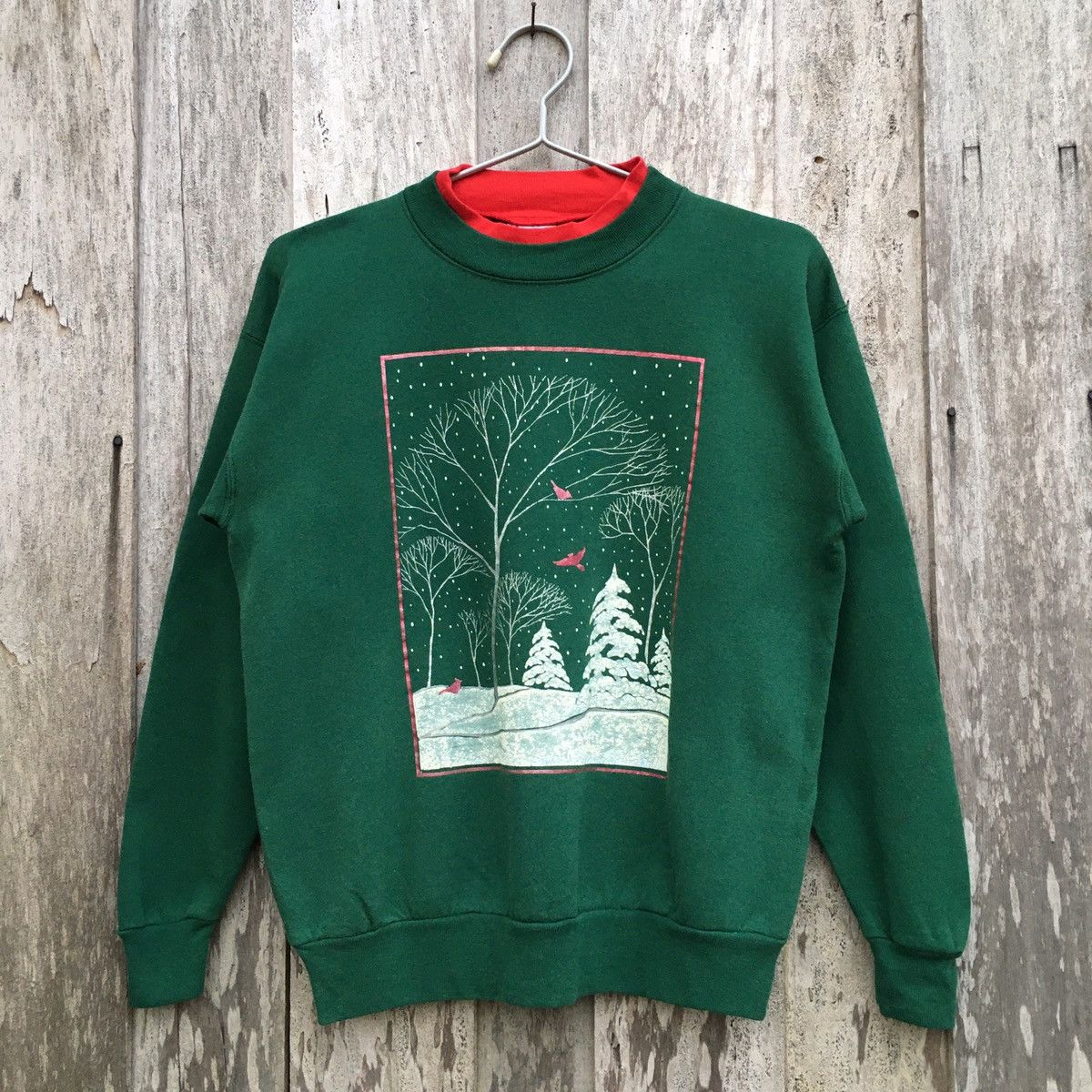 Hanes × Other × Vintage Vintage Animated Winter Crewneck Sweatshirt Size US M / EU 48-50 / 2 - 1 Thumbnail