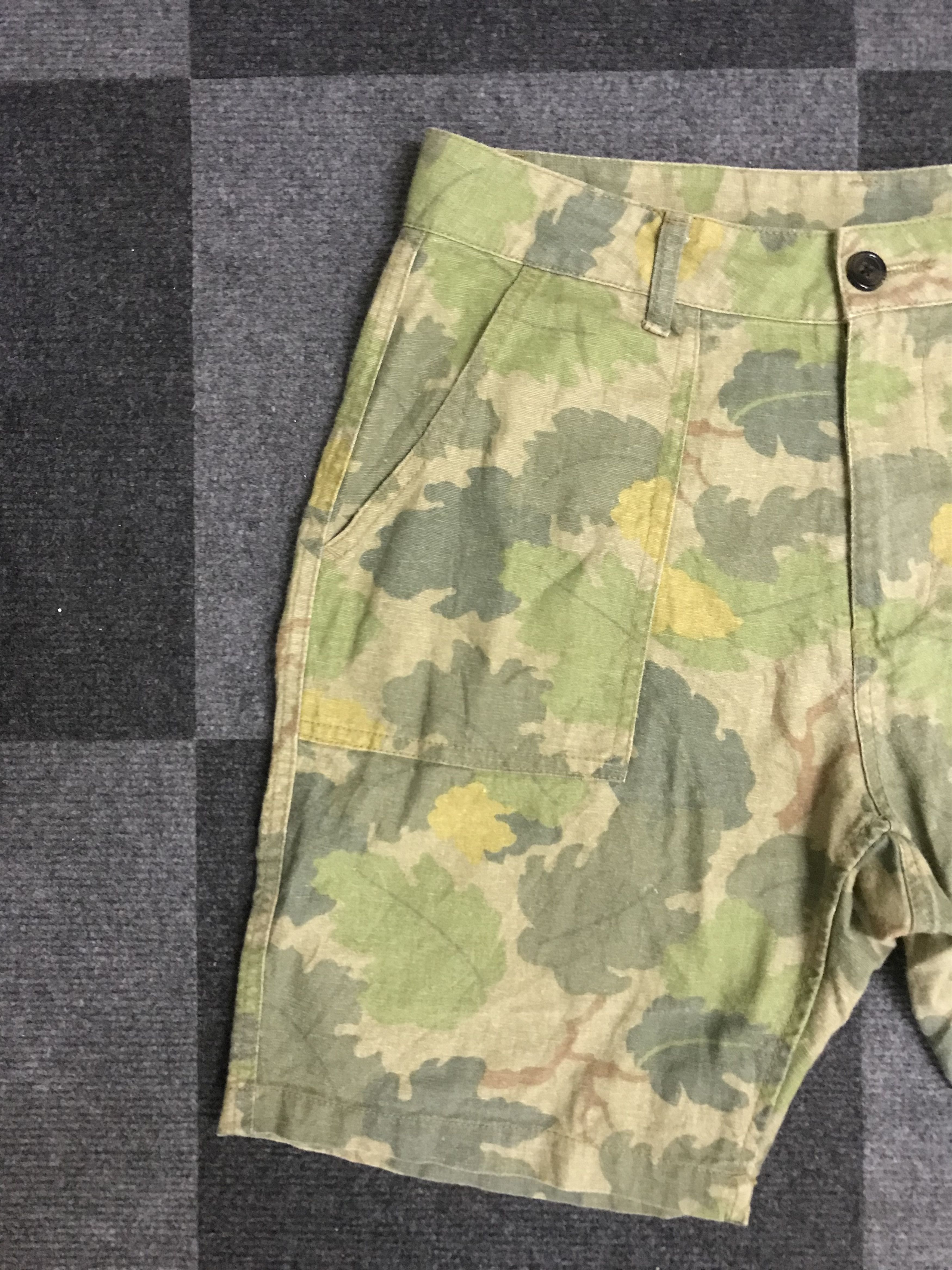 Japanese Brand × Journal Standard SP19 JOURNAL STANDARD Short Baker Leaves Linen Pant Size US 29 - 3 Thumbnail