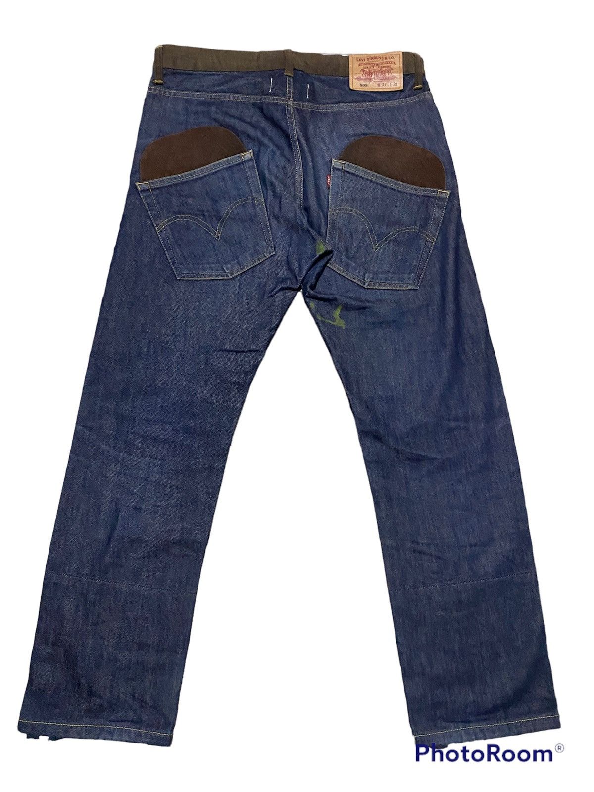 Comme des Garcons × Junya Watanabe × Levi's Vintage Clothing AD2011 eYe Junya Watanabe CDG x Levis 505 Cowhide Pocket Size US 32 / EU 48 - 4 Thumbnail