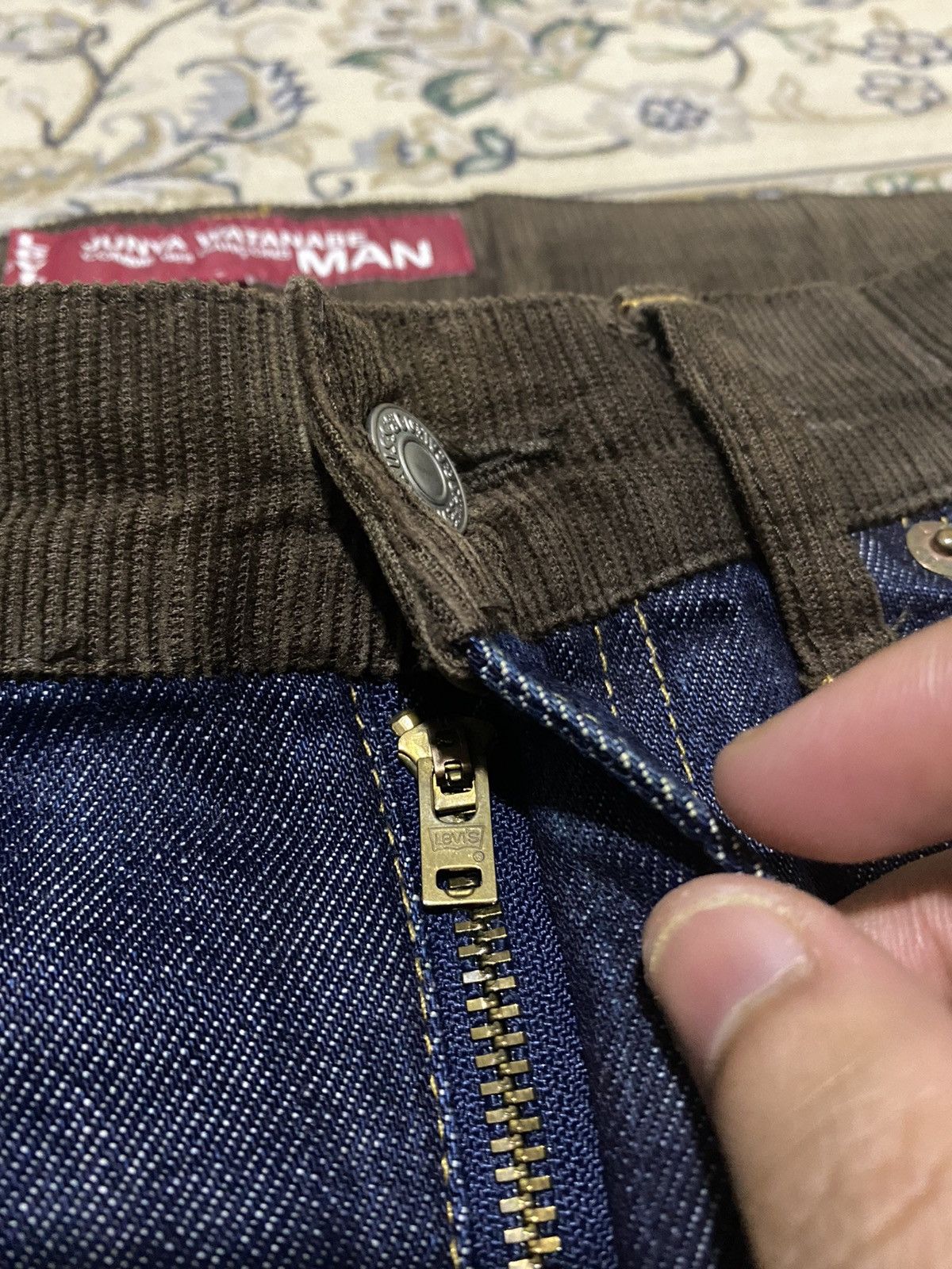 Comme des Garcons × Junya Watanabe × Levi's Vintage Clothing AD2011 eYe Junya Watanabe CDG x Levis 505 Cowhide Pocket Size US 32 / EU 48 - 10 Thumbnail