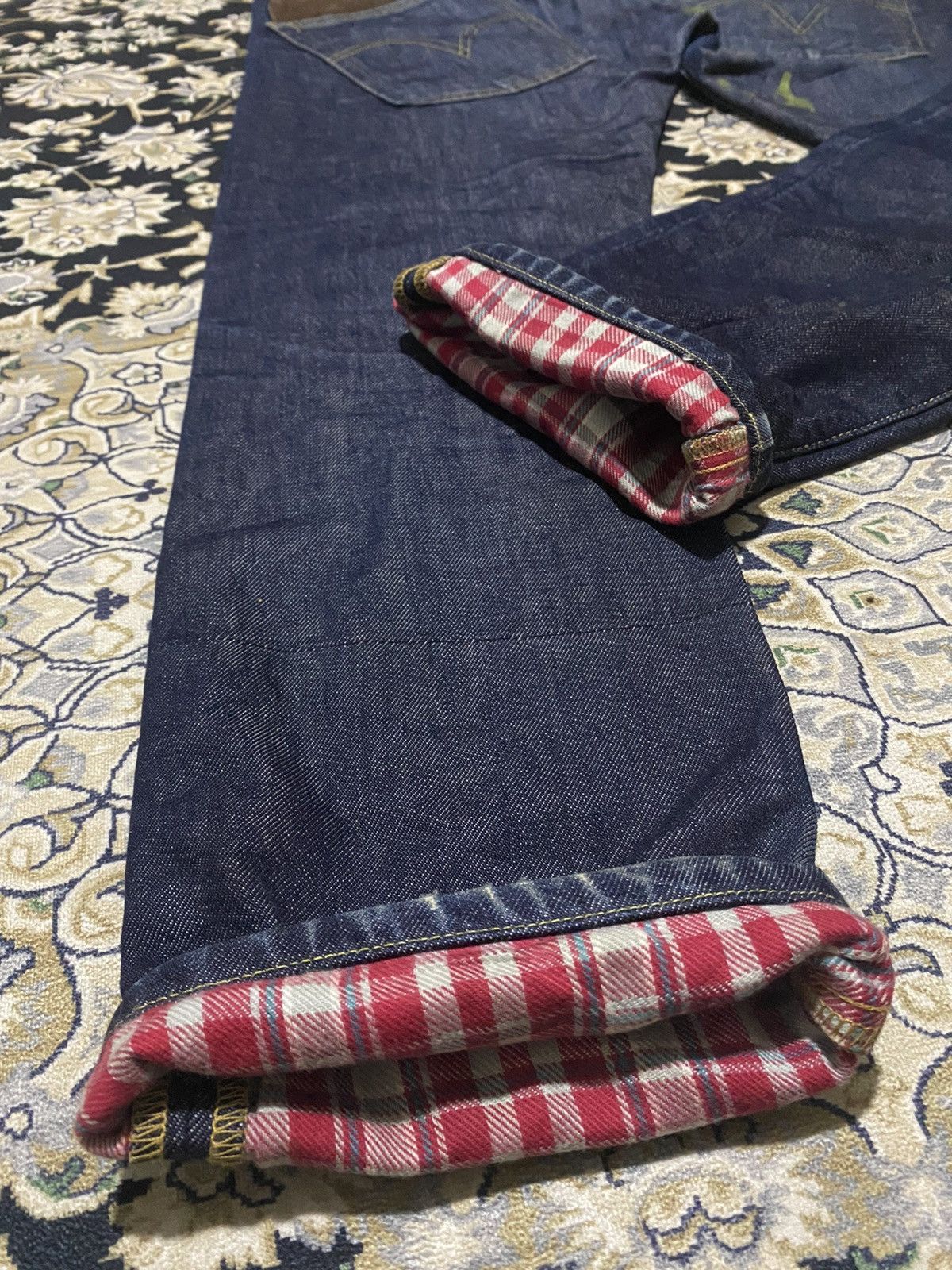Comme des Garcons × Junya Watanabe × Levi's Vintage Clothing AD2011 eYe Junya Watanabe CDG x Levis 505 Cowhide Pocket Size US 32 / EU 48 - 7 Thumbnail