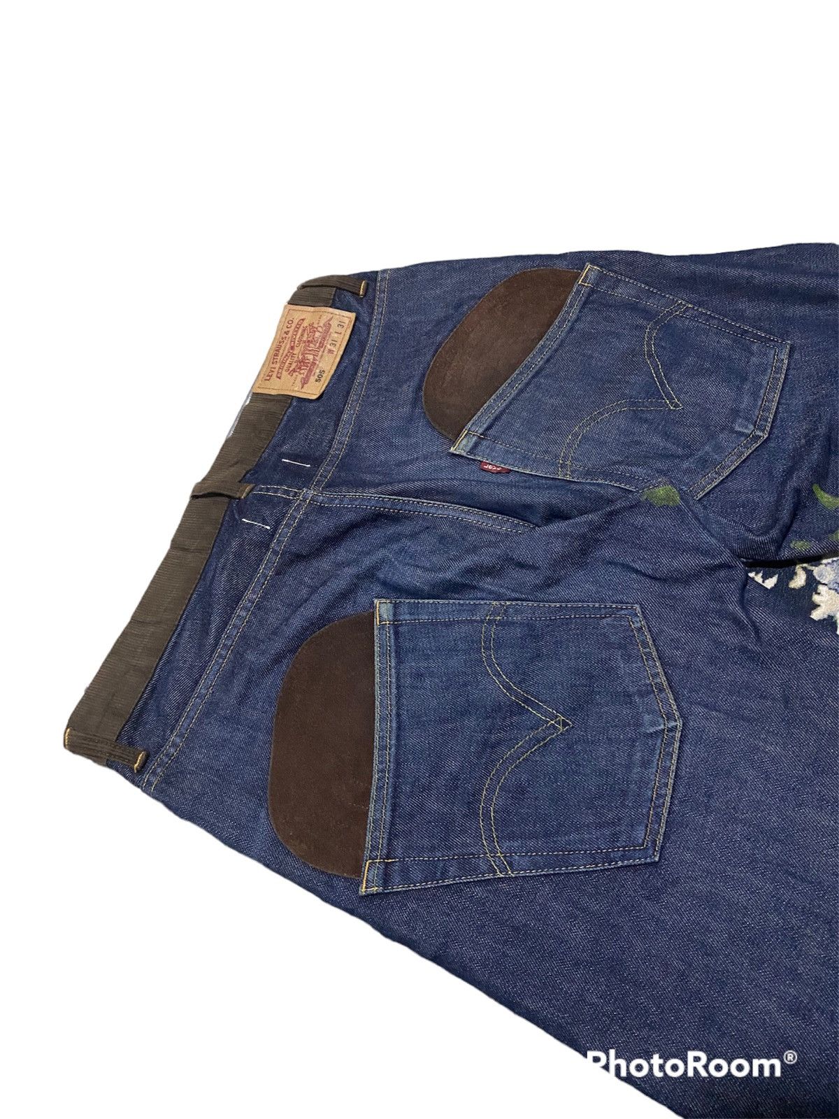 Comme des Garcons × Junya Watanabe × Levi's Vintage Clothing AD2011 eYe Junya Watanabe CDG x Levis 505 Cowhide Pocket Size US 32 / EU 48 - 3 Thumbnail