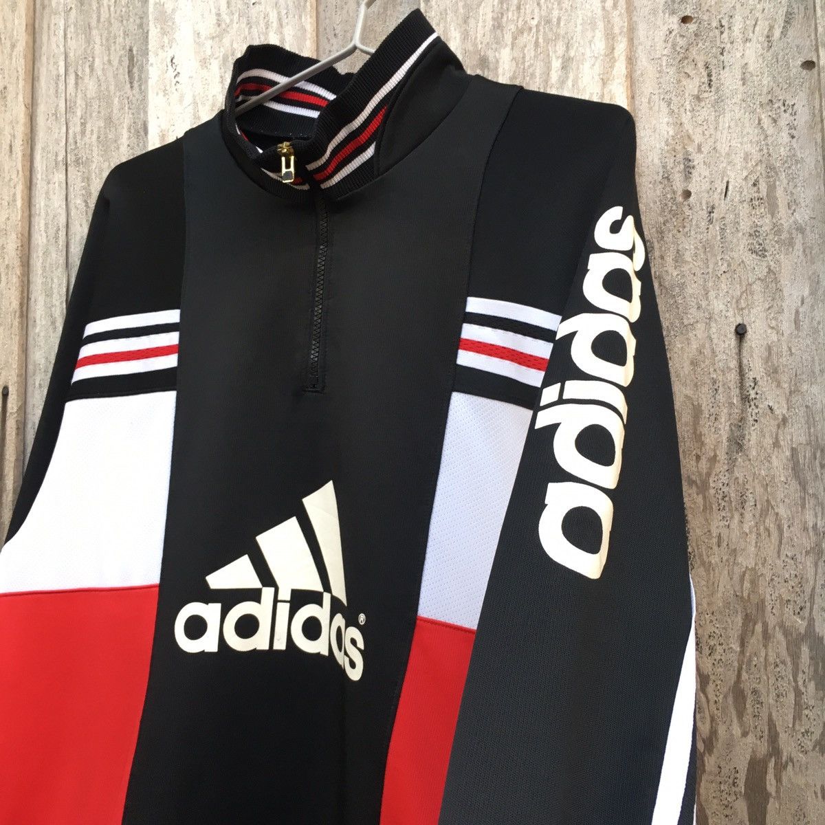 Adidas × Sports Specialties Adidas Multicolor Half Zip Sweatshirt Big Logo Size US L / EU 52-54 / 3 - 5 Thumbnail