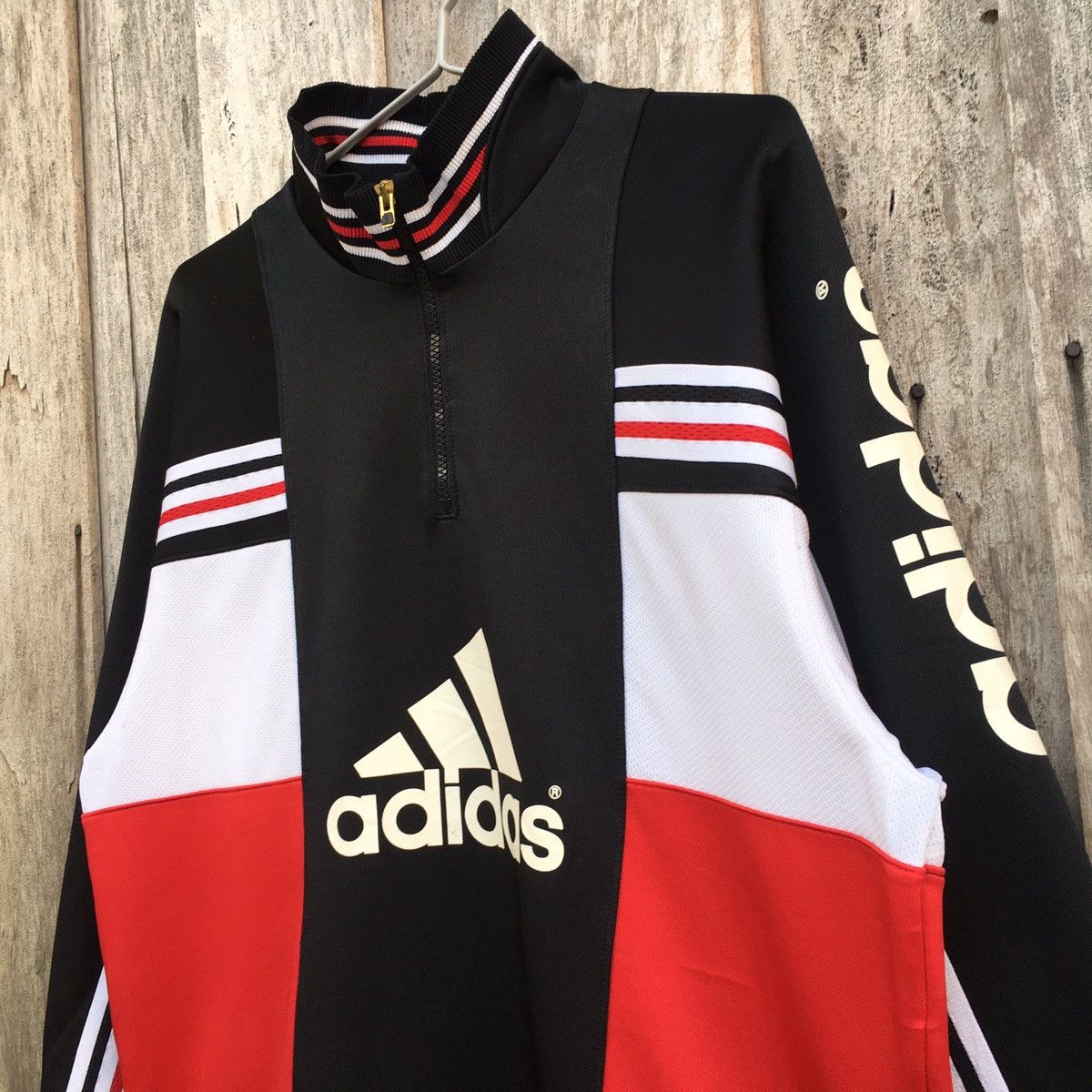 Adidas × Sports Specialties Adidas Multicolor Half Zip Sweatshirt Big Logo Size US L / EU 52-54 / 3 - 3 Thumbnail
