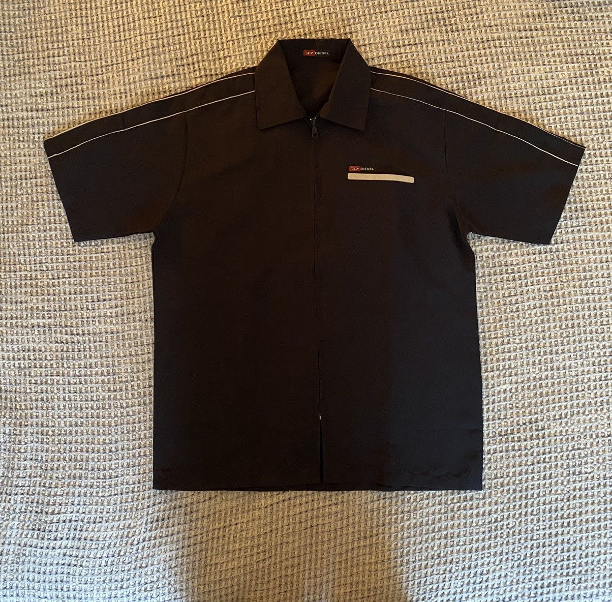 Diesel Rare vintage Diesel zip up polo attendant workshirt shirt 90 Size US M / EU 48-50 / 2 - 1 Thumbnail