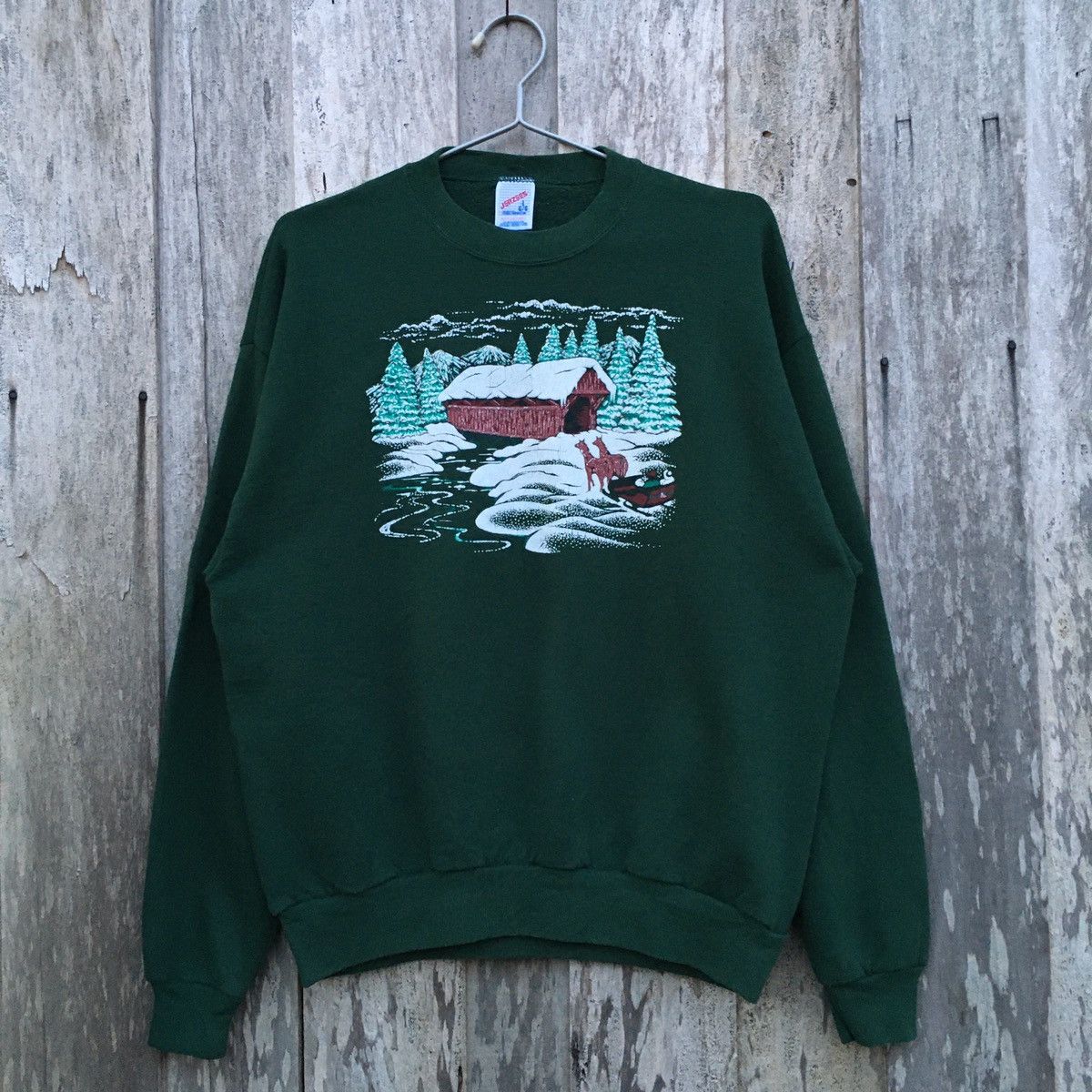 Jerzees × Vintage Vintage Animated Christmas Crewneck Sweatshirt Size US L / EU 52-54 / 3 - 1 Thumbnail