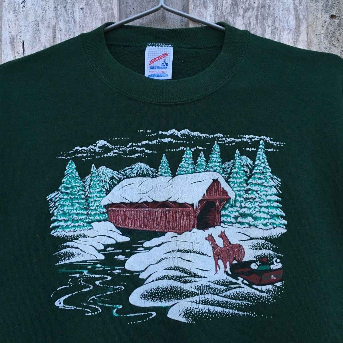 Jerzees × Vintage Vintage Animated Christmas Crewneck Sweatshirt Size US L / EU 52-54 / 3 - 2 Thumbnail