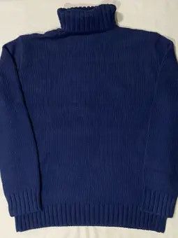 Polo Ralph Lauren Polo Ralph Lauren Blue Retro Crest Turtleneck Size XXL Size US XXL / EU 58 / 5 - 7 Thumbnail
