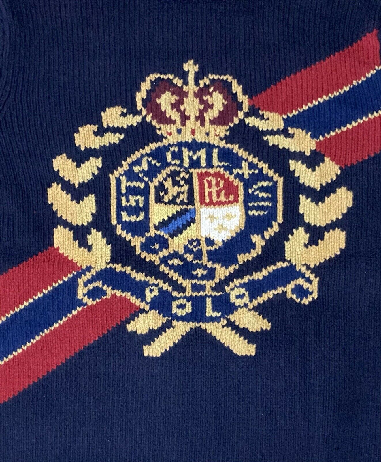 Polo Ralph Lauren Polo Ralph Lauren Blue Retro Crest Turtleneck Size XXL Size US XXL / EU 58 / 5 - 2 Thumbnail