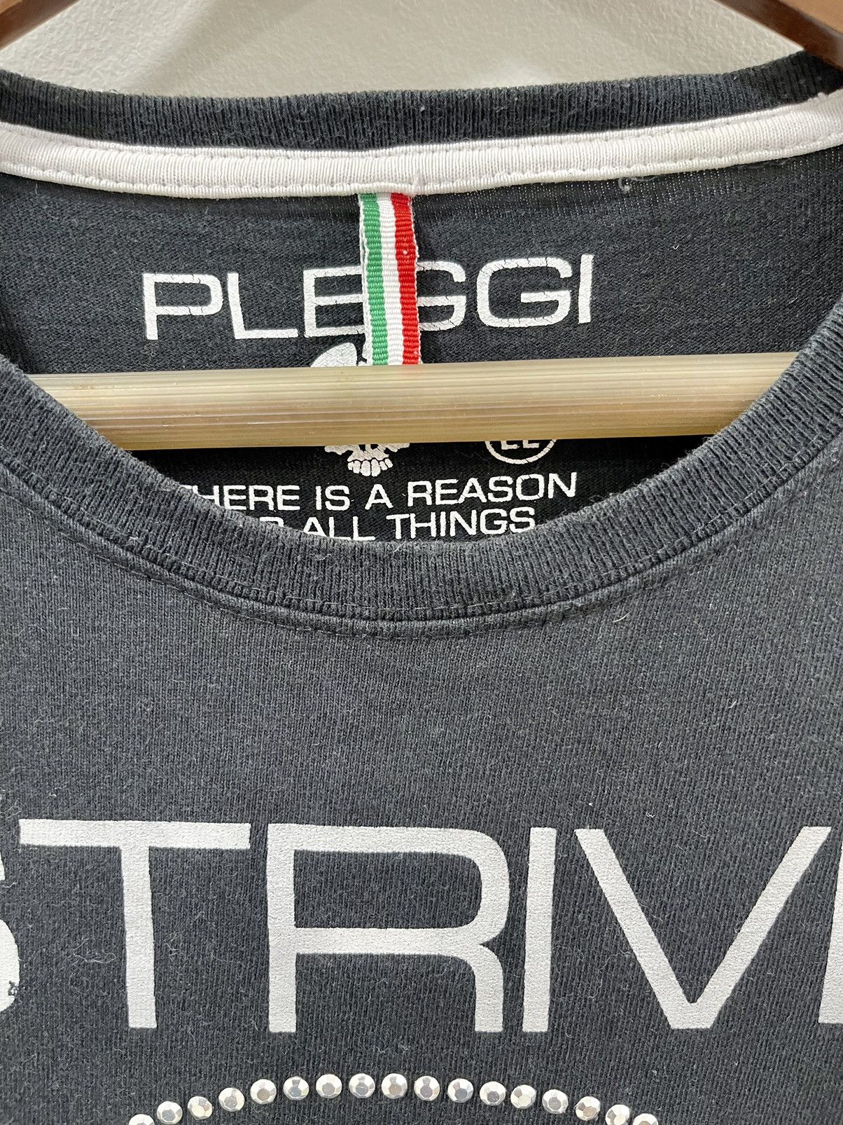 Japanese Brand × Vintage VINTAGE PLEGGI JAPANESE BRAND BIG SKULL MUSIC GIVES ME POWER Size US S / EU 44-46 / 1 - 5 Thumbnail