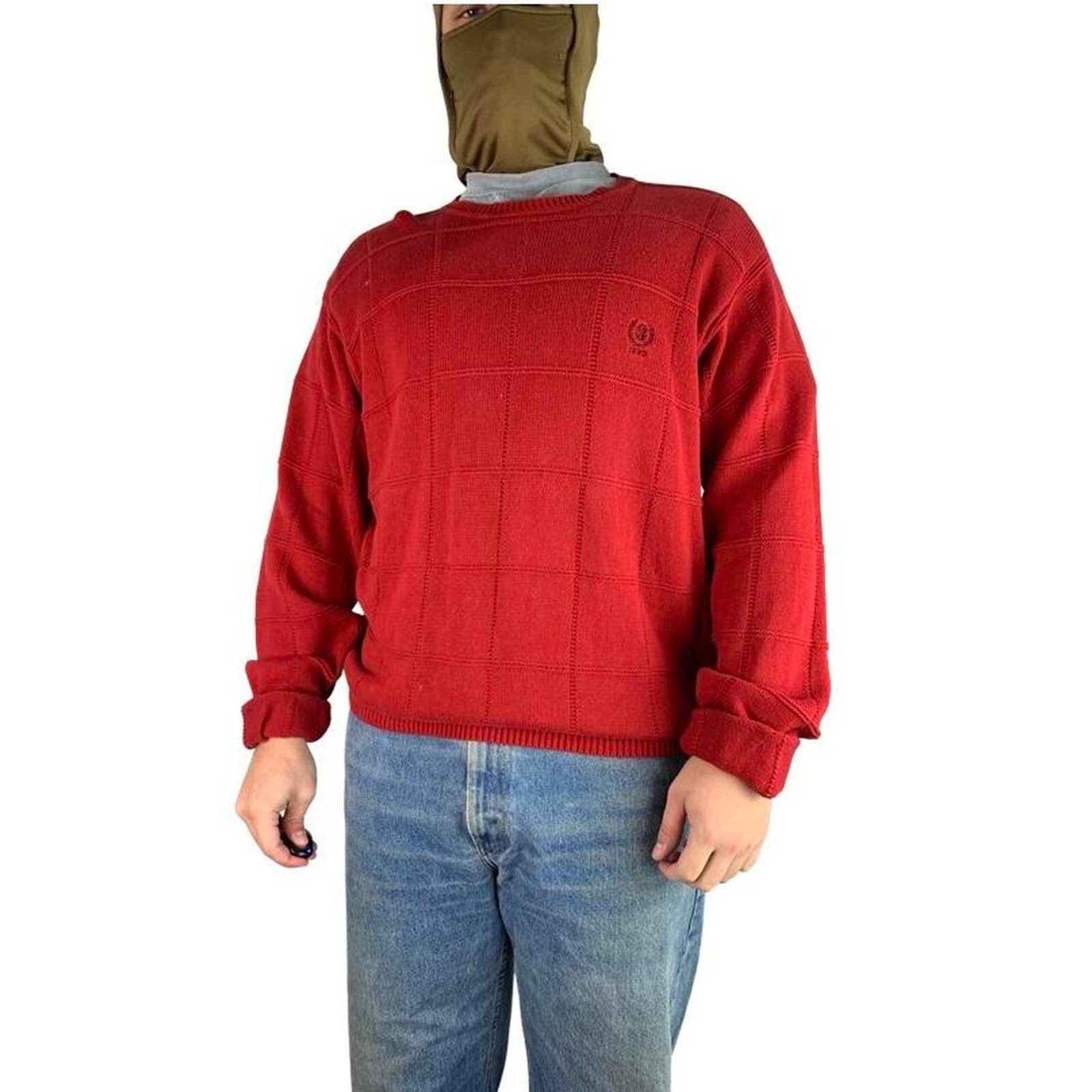 Chaps Vintage 90s Chaps Baggy Red Sweater Size US L / EU 52-54 / 3 - 1 Preview
