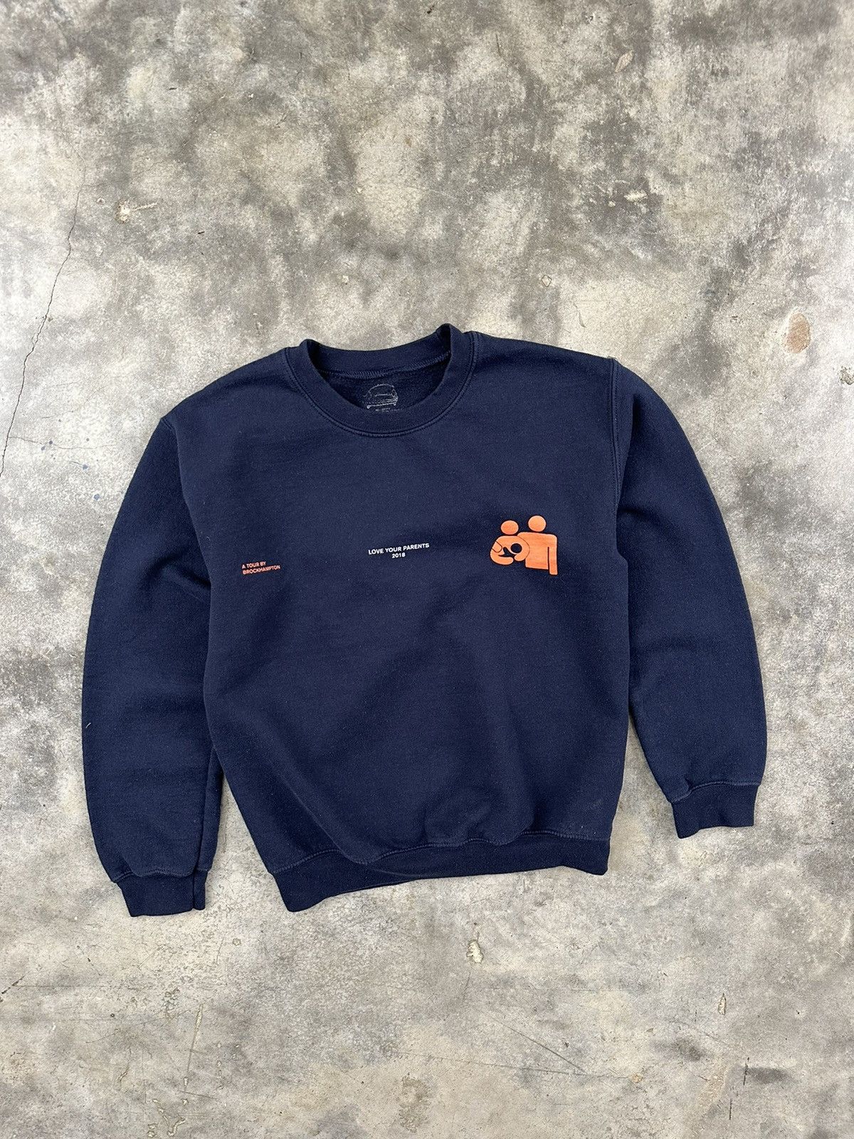Brockhampton Brockhampton Navy " Love Your Parent's " Sweatshirt Small Size US S / EU 44-46 / 1 - 1 Thumbnail