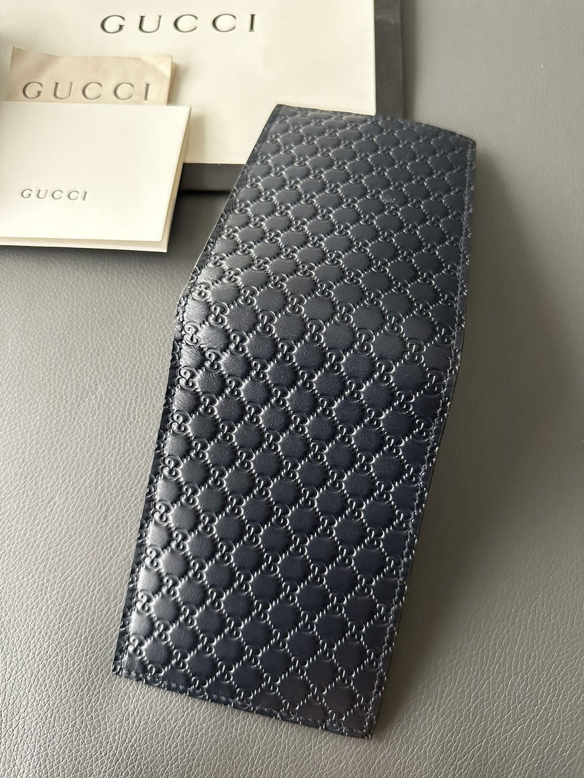 Gucci Rare Runway Brand New Iconic Gucci GG Logo Leather Wallet Size ONE SIZE - 8 Thumbnail