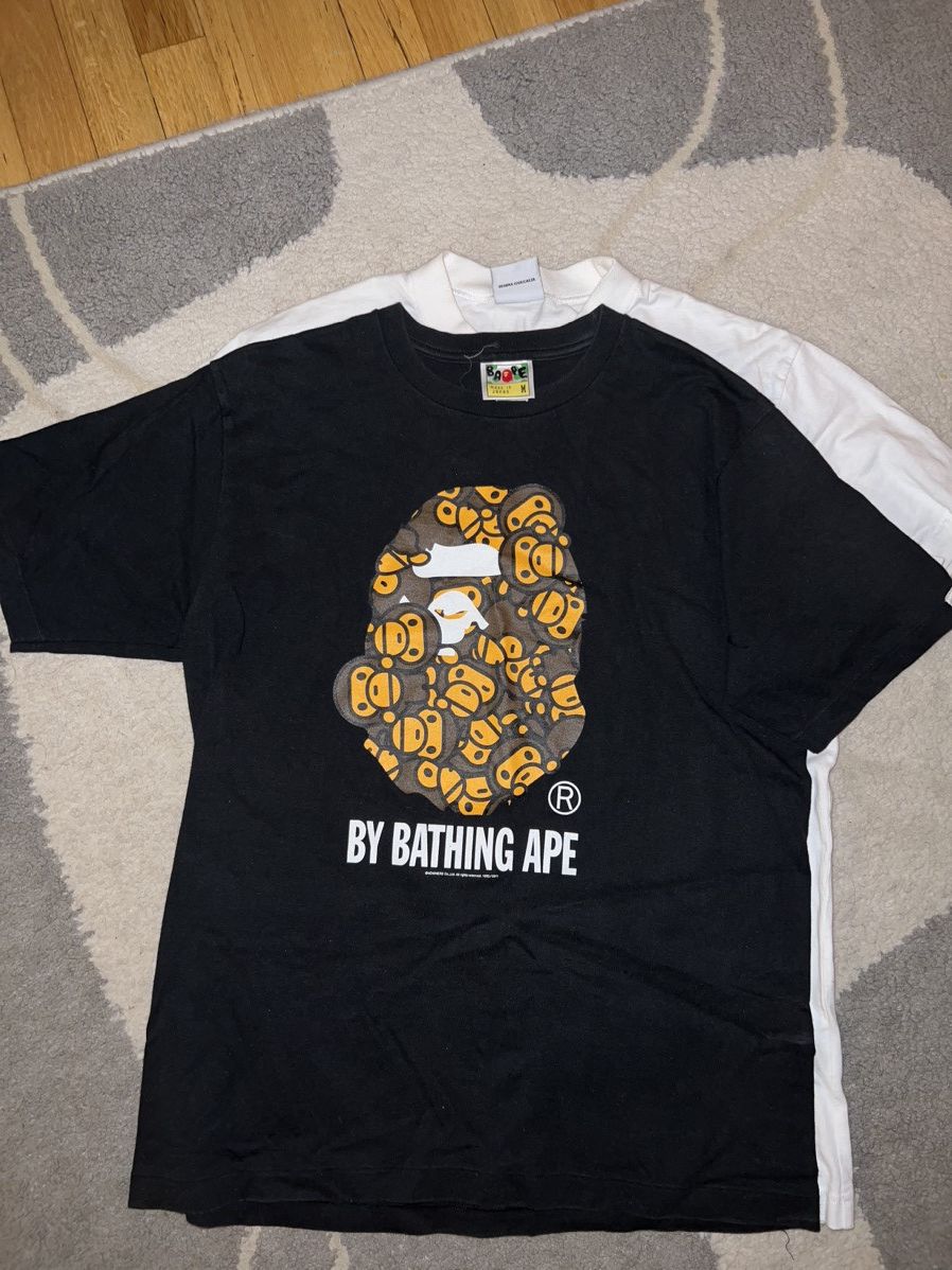 2011 Bape Milo Head Logo Print Tee