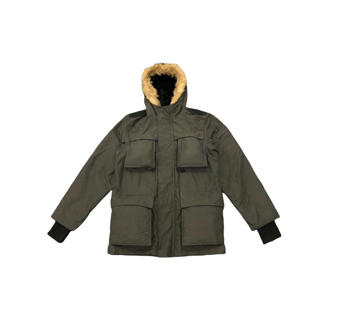 image of 2000S Boycott Parka Military Inspired Jacket in Army Khaki, Men's (Size Large)