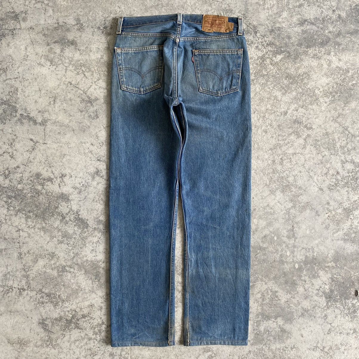 Levi's Size 30x30.5 Vintage 90's Levi's 501 Stone Washed Jeans Size US 30 / EU 46 - 10 Thumbnail