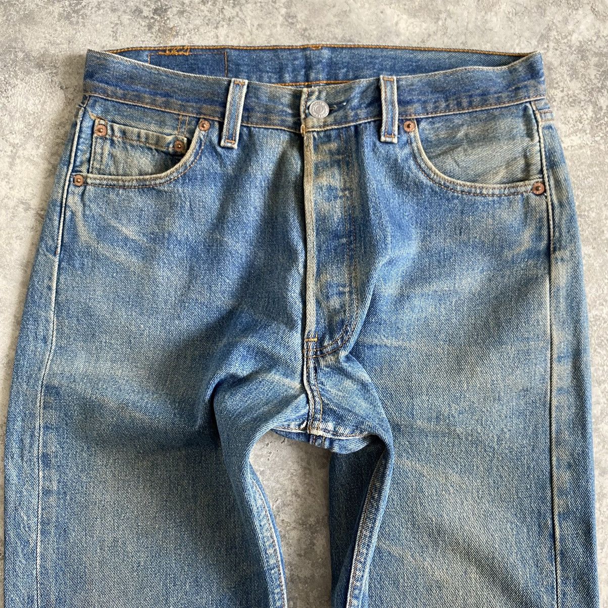 Levi's Size 30x30.5 Vintage 90's Levi's 501 Stone Washed Jeans Size US 30 / EU 46 - 6 Thumbnail
